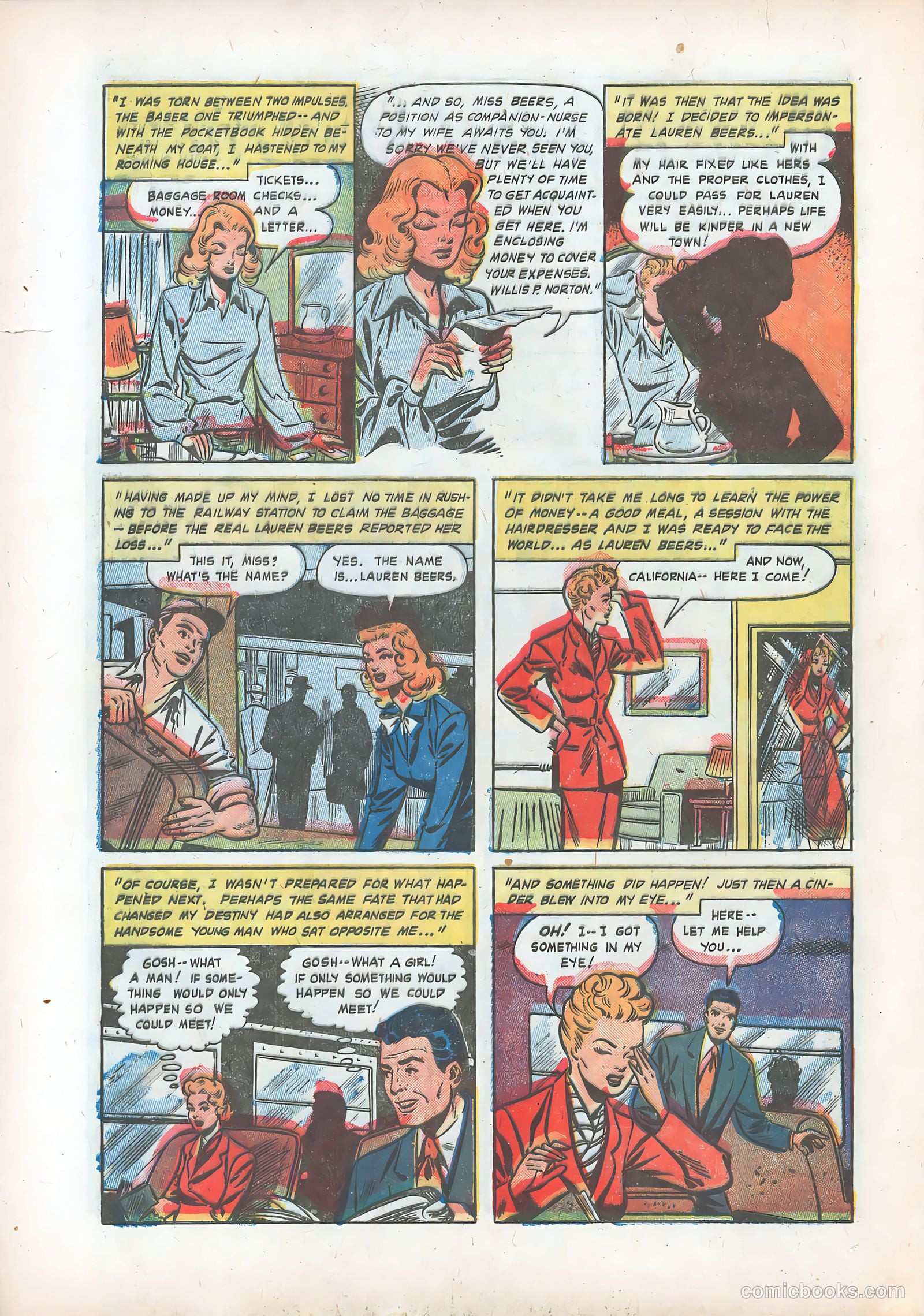 Pictorial Romances #12 — page 22 of 36