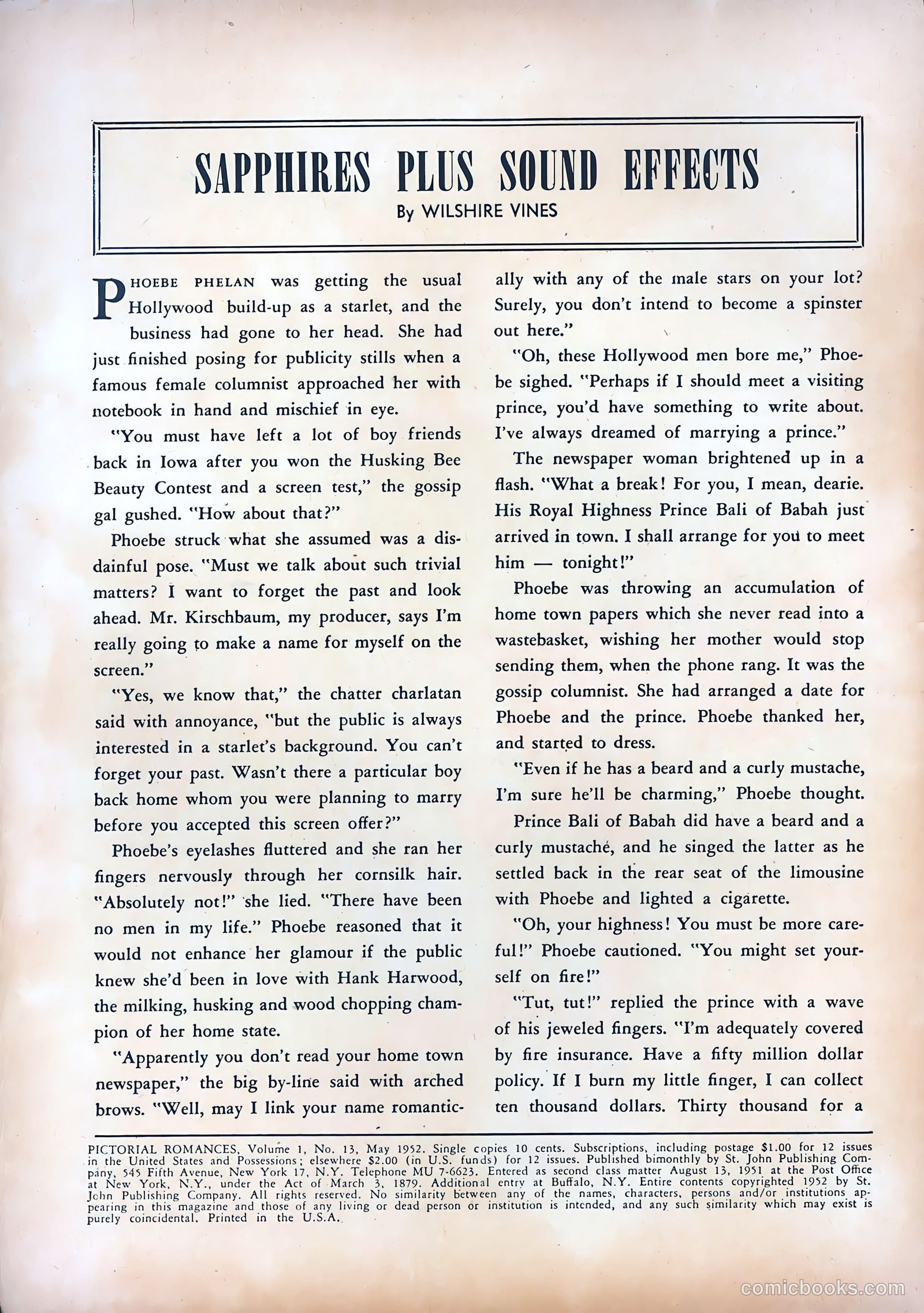 Pictorial Romances #13 — page 2 of 36