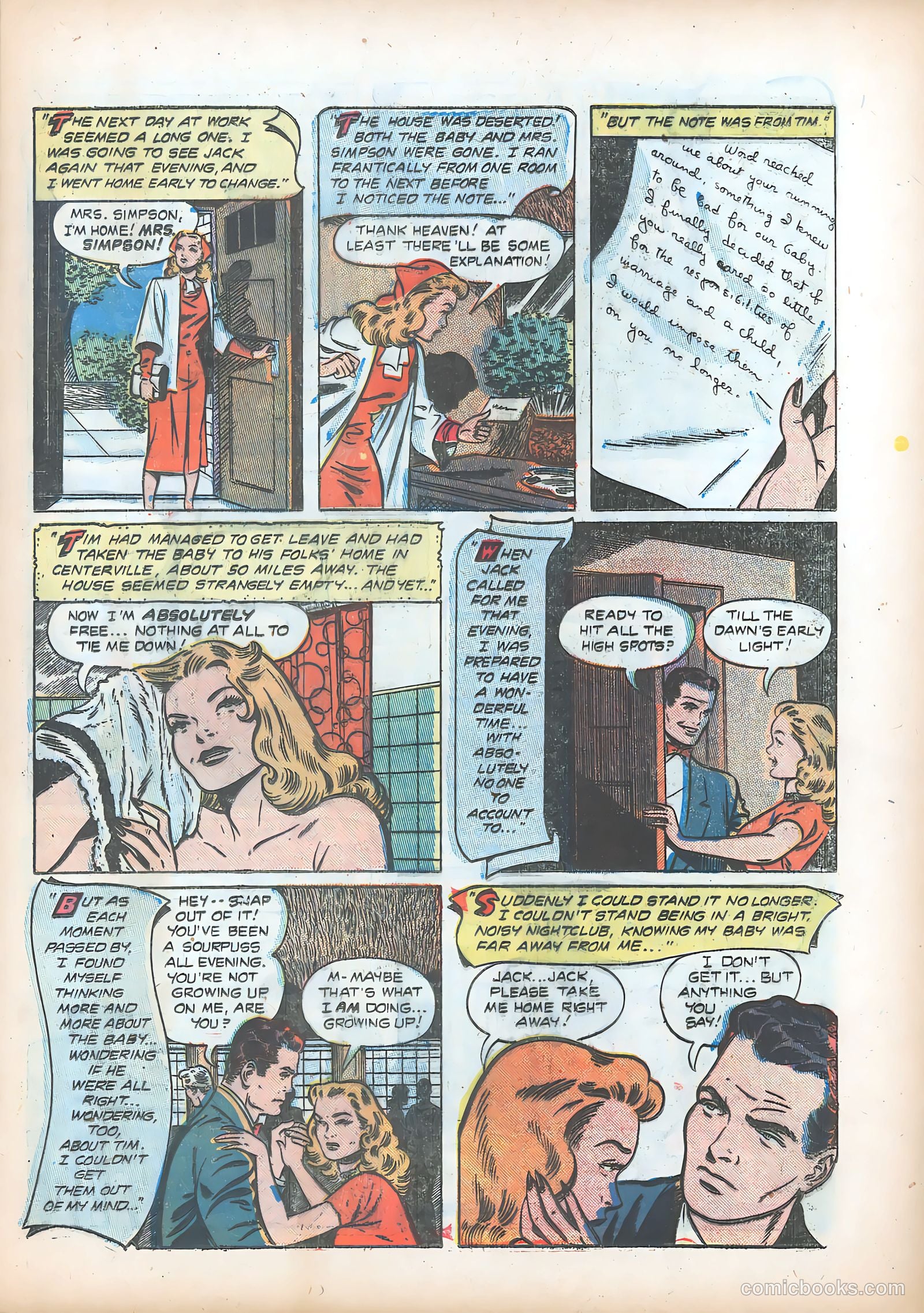 Pictorial Romances #13 — page 9 of 36