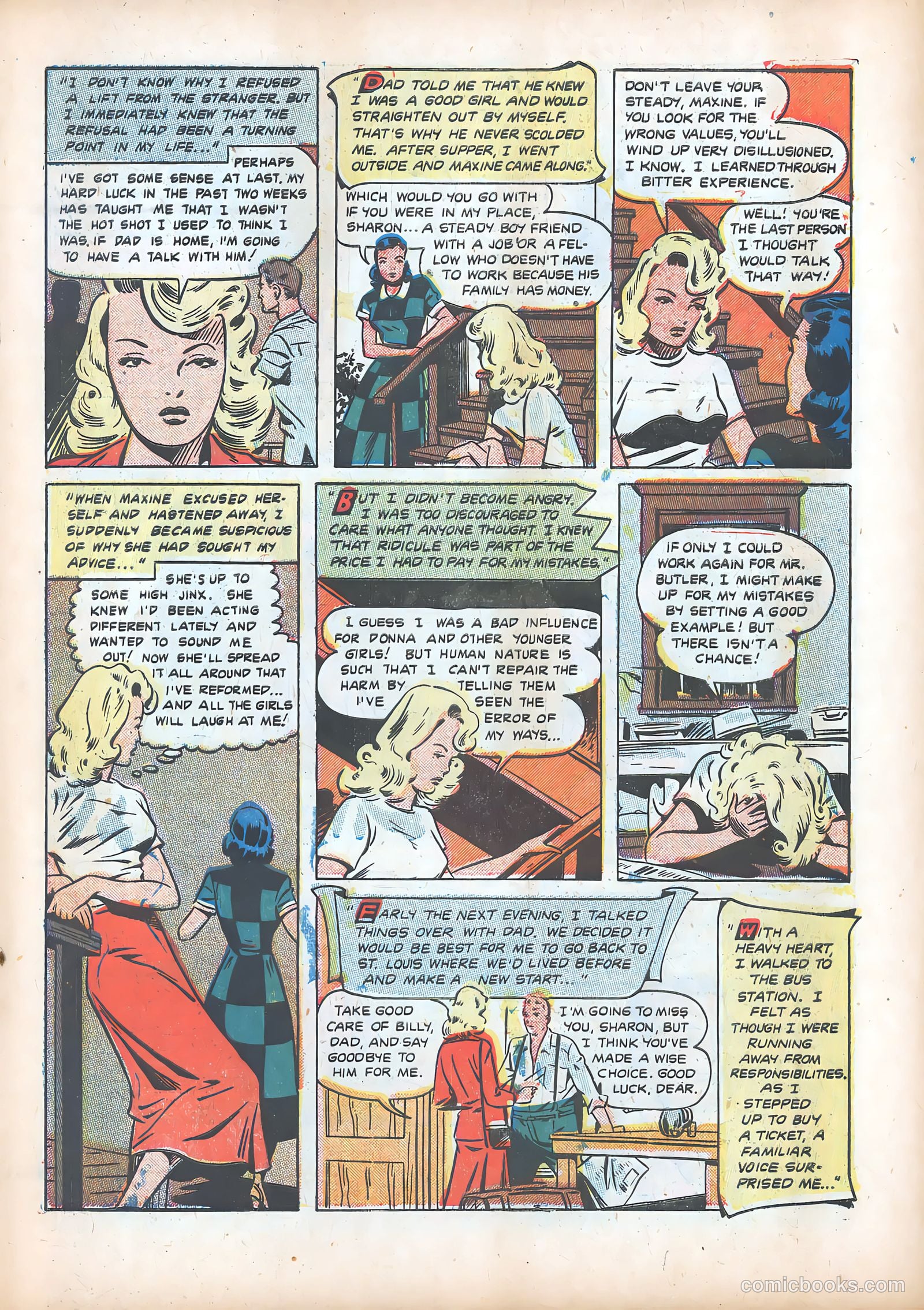 Pictorial Romances #13 — page 19 of 36