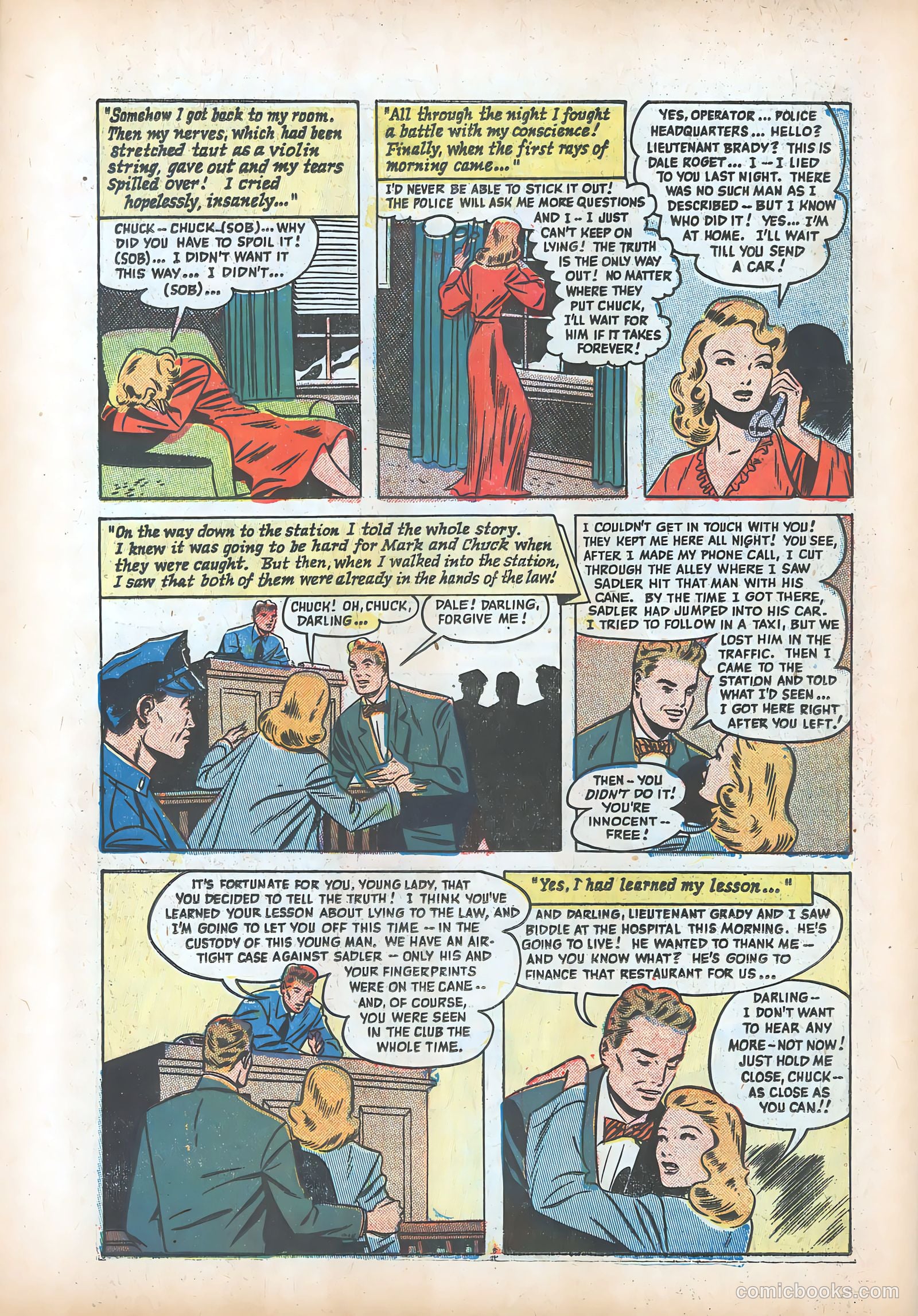 Pictorial Romances #13 — page 34 of 36