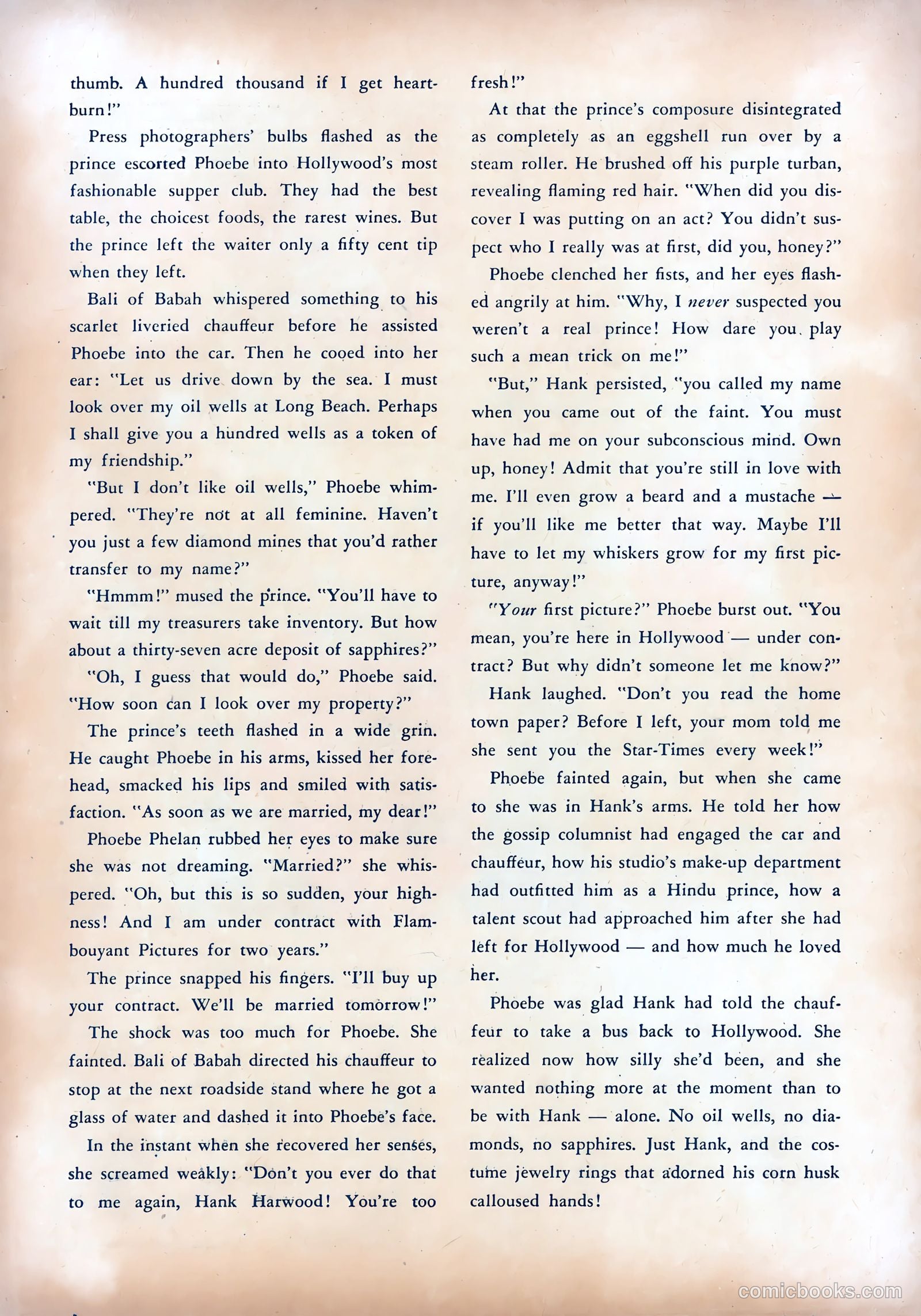 Pictorial Romances #13 — page 35 of 36