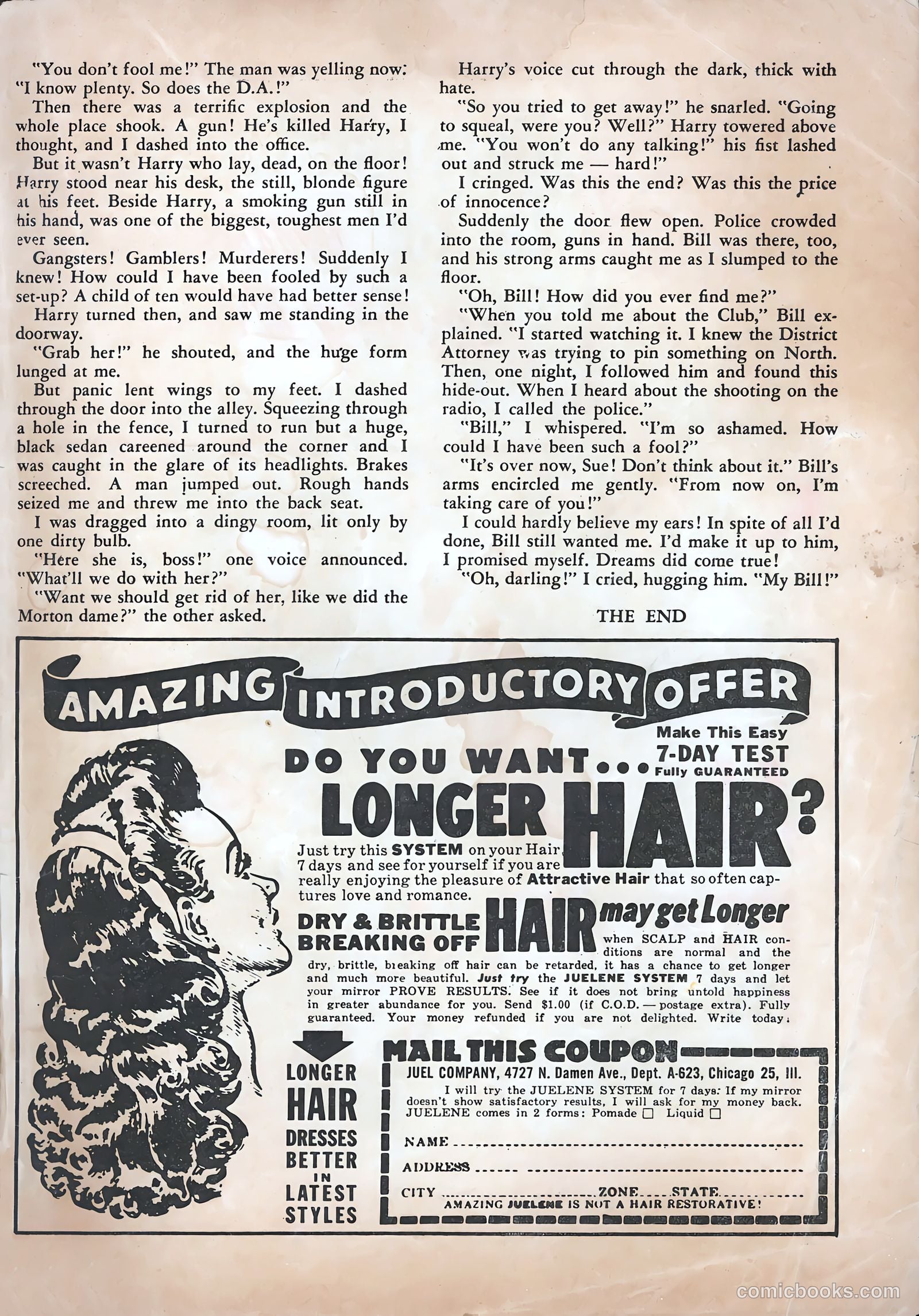 Pictorial Romances #14 — page 35 of 36