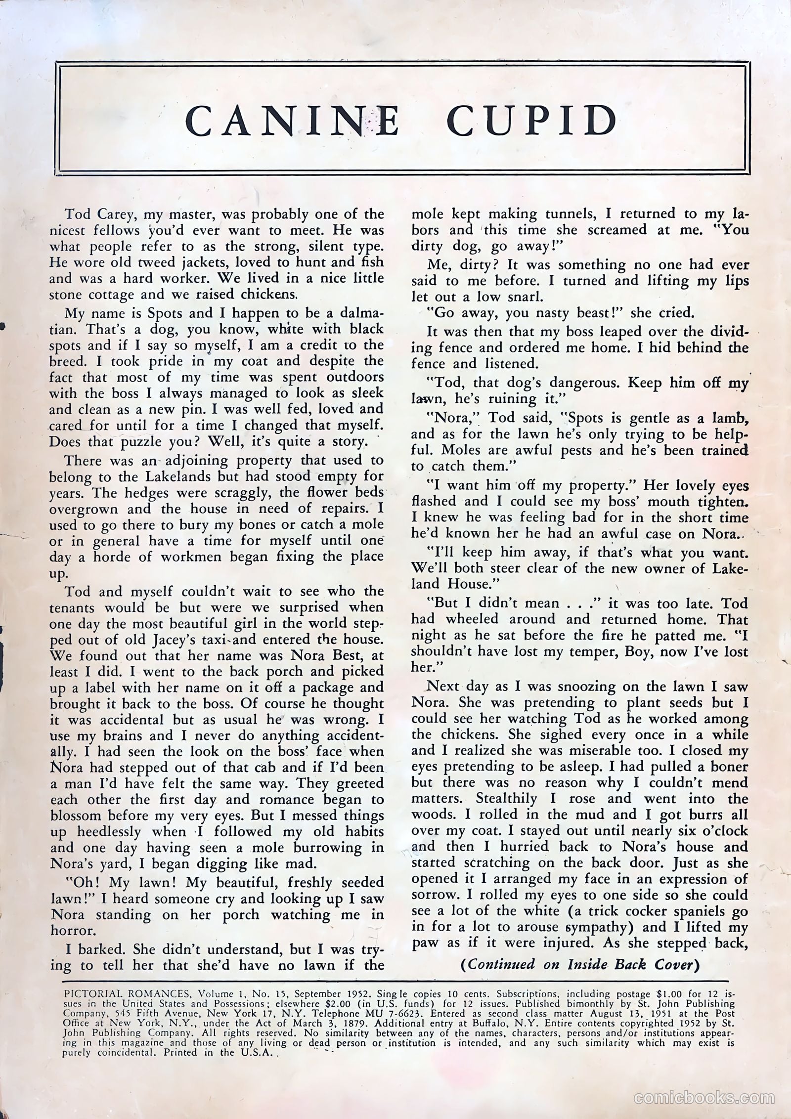 Pictorial Romances #15 — page 2 of 36