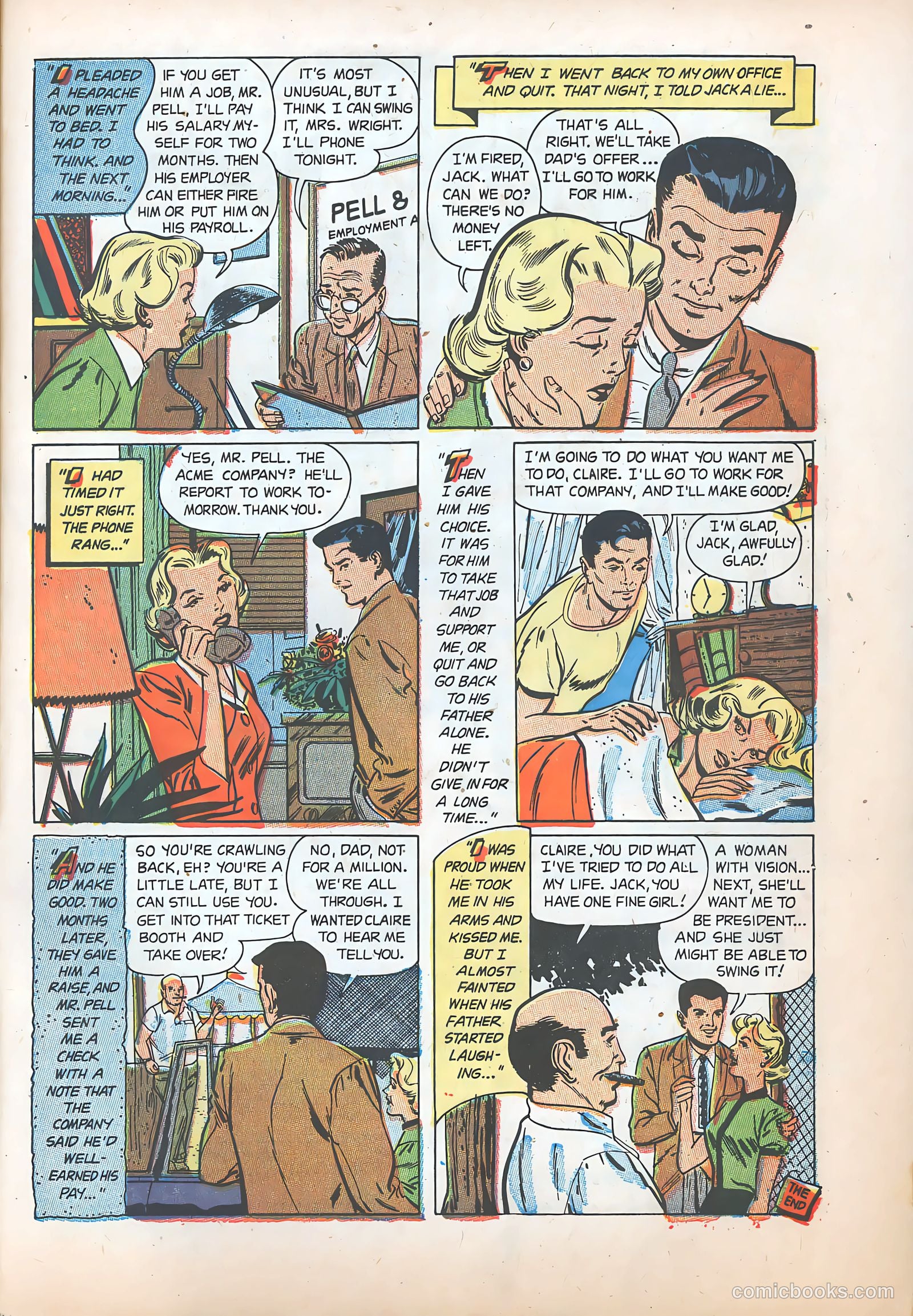 Pictorial Romances #22 — page 33 of 36