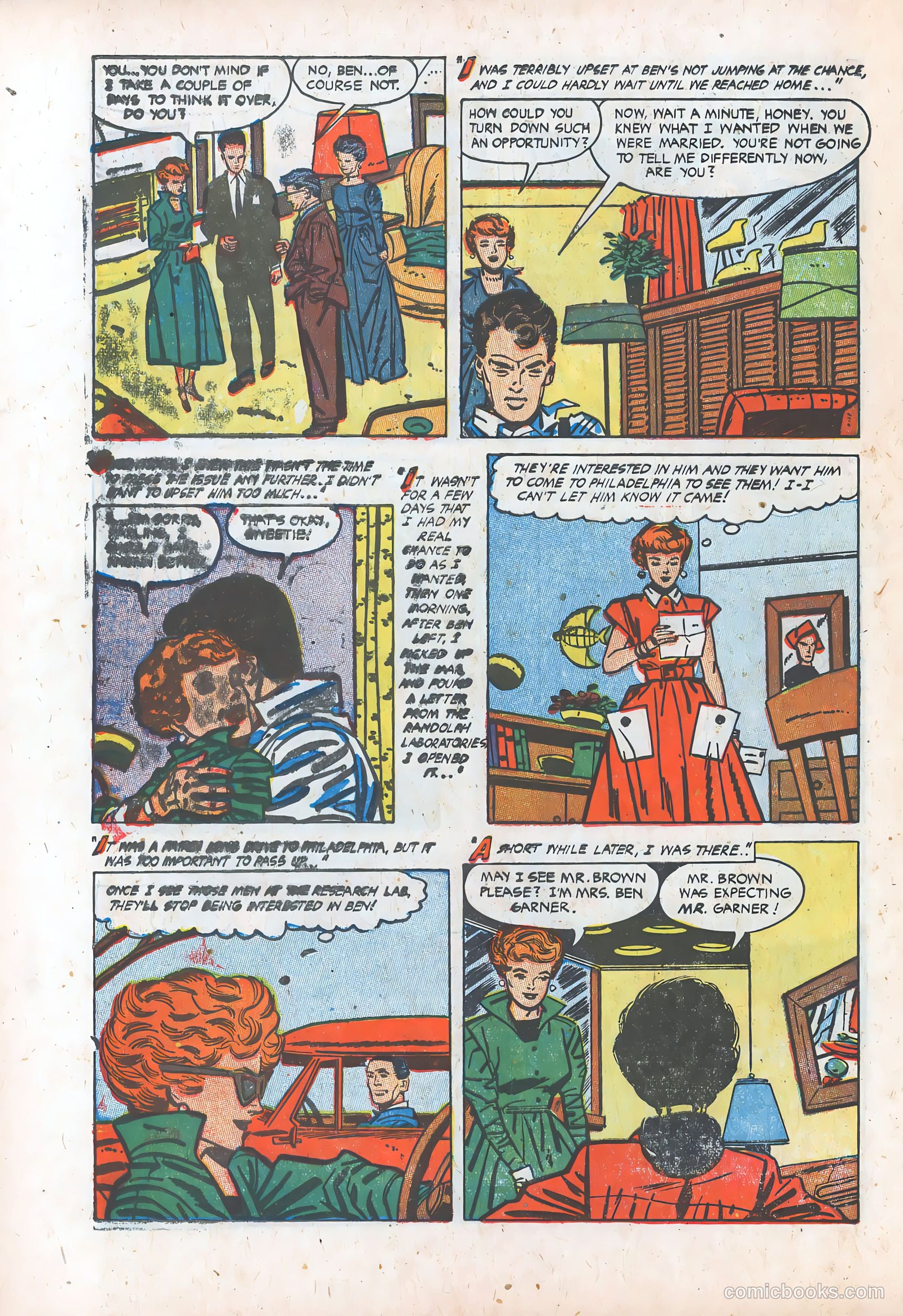 Pictorial Romances #23 — page 22 of 36