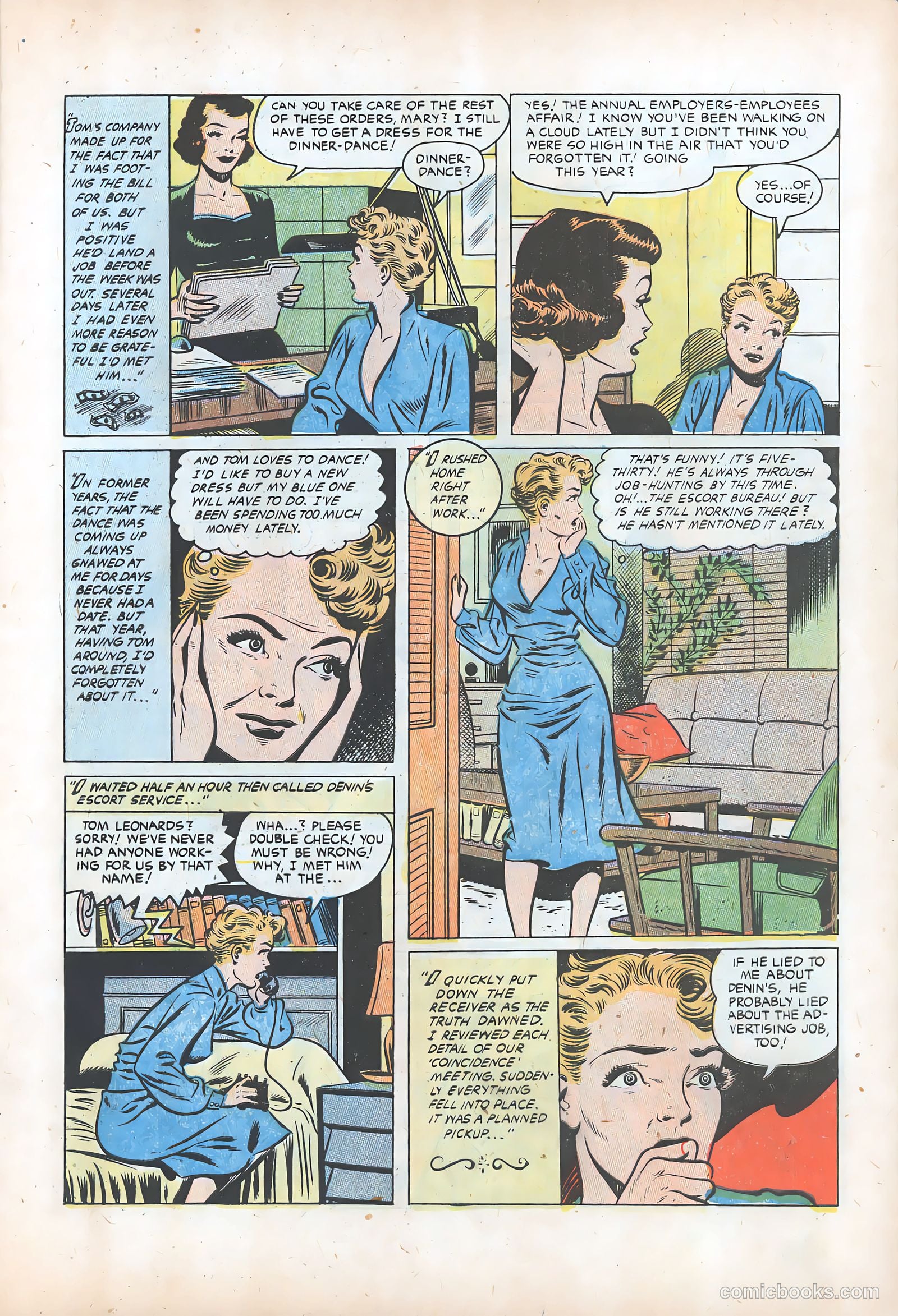 Pictorial Romances #24 — page 7 of 36