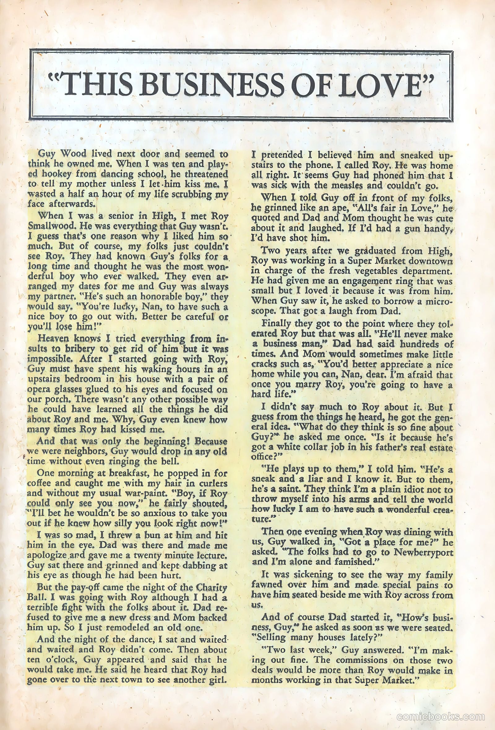 Pictorial Romances #24 — page 25 of 36
