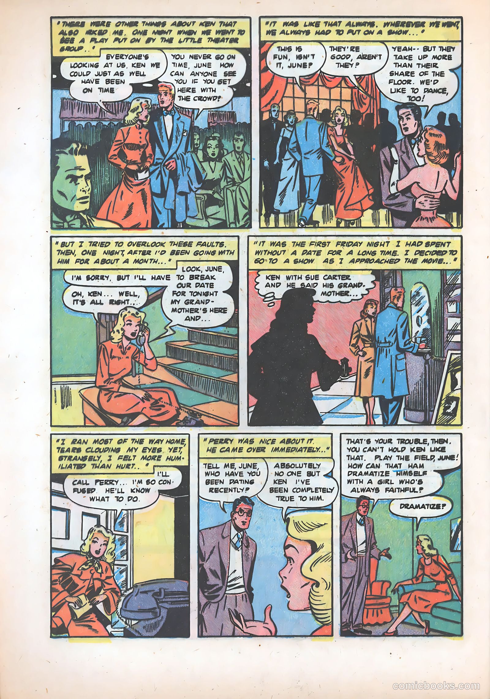 Pictorial Romances #5 — page 8 of 36