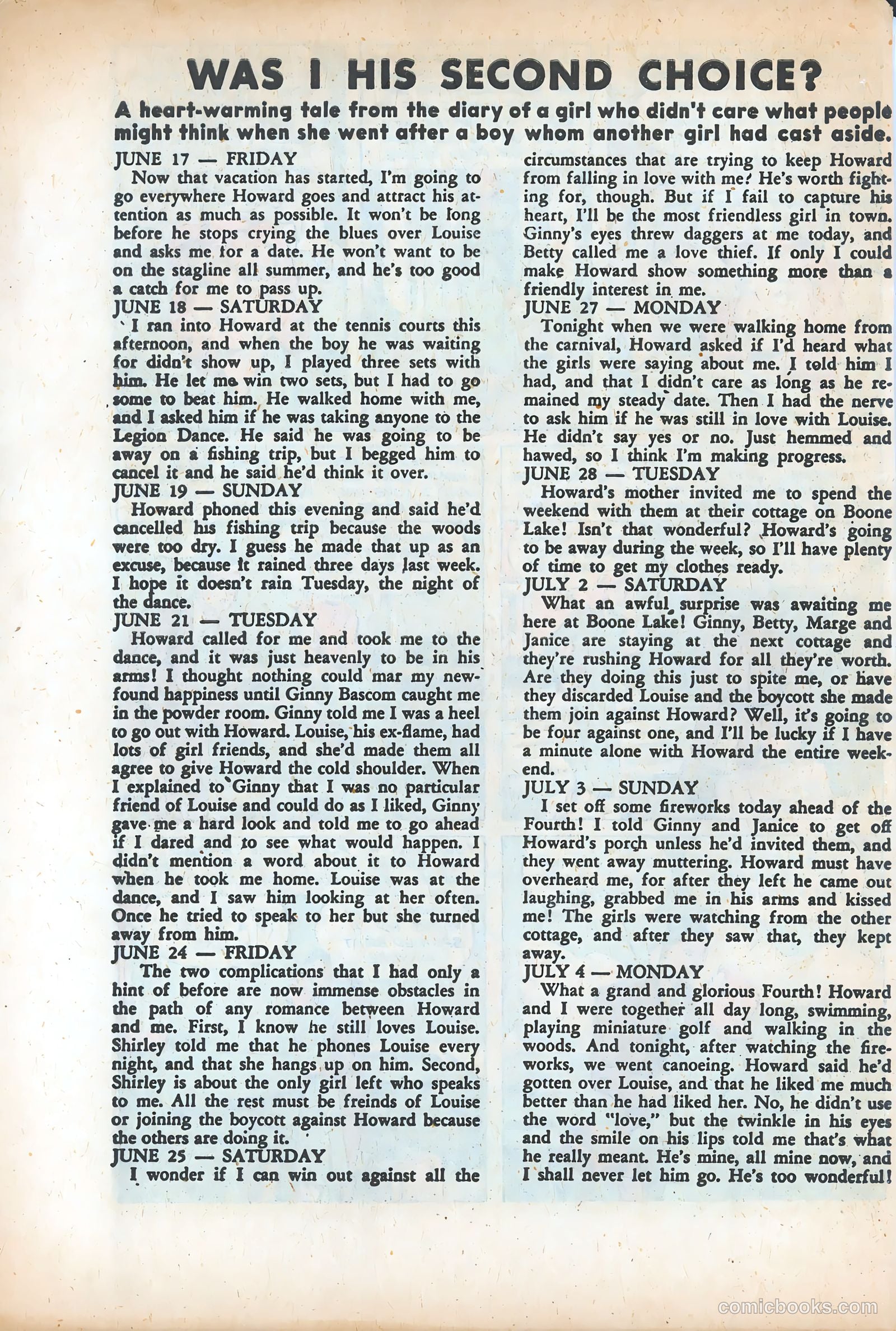 Pictorial Romances #5 — page 34 of 36