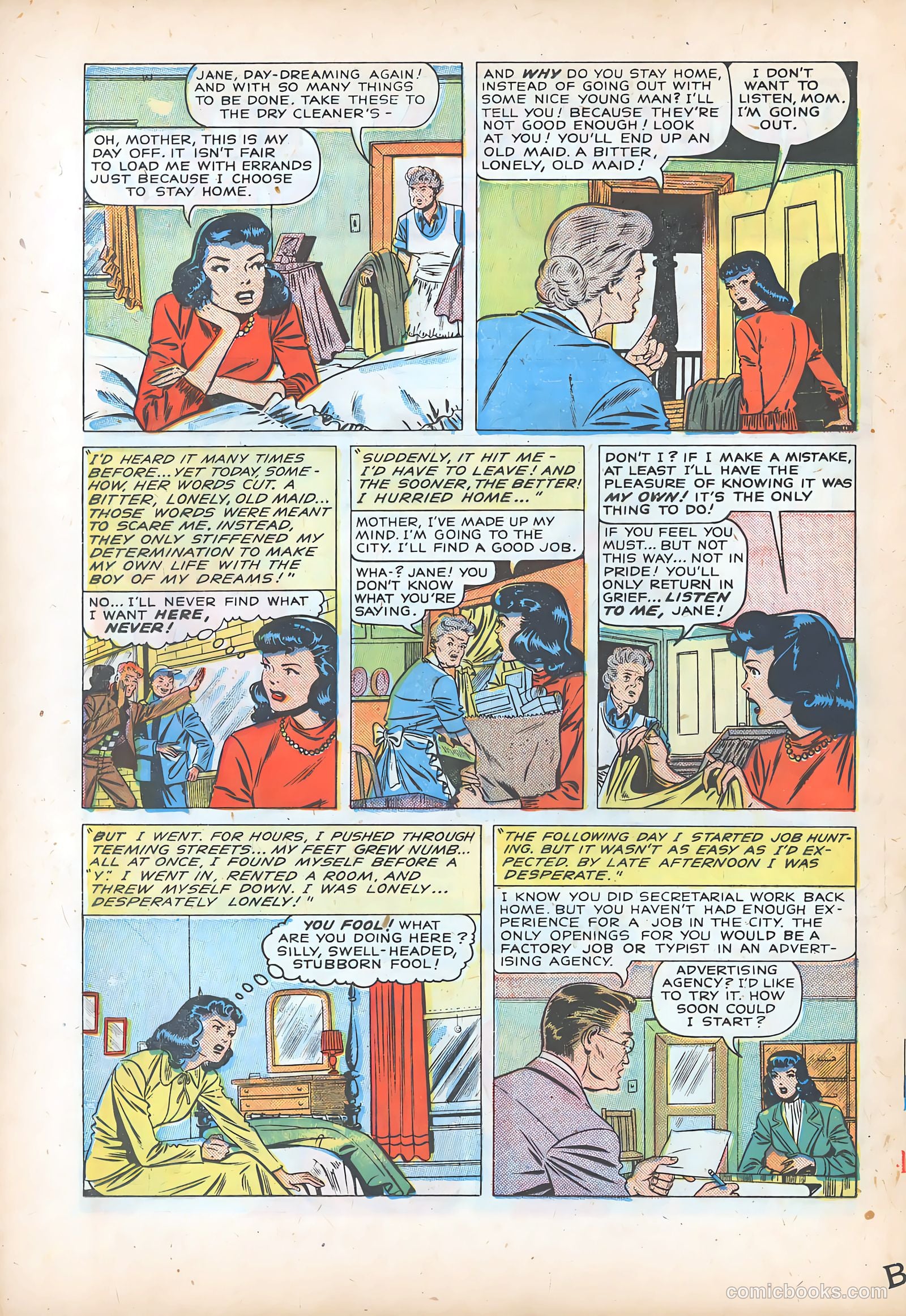 Pictorial Romances #7 — page 21 of 37