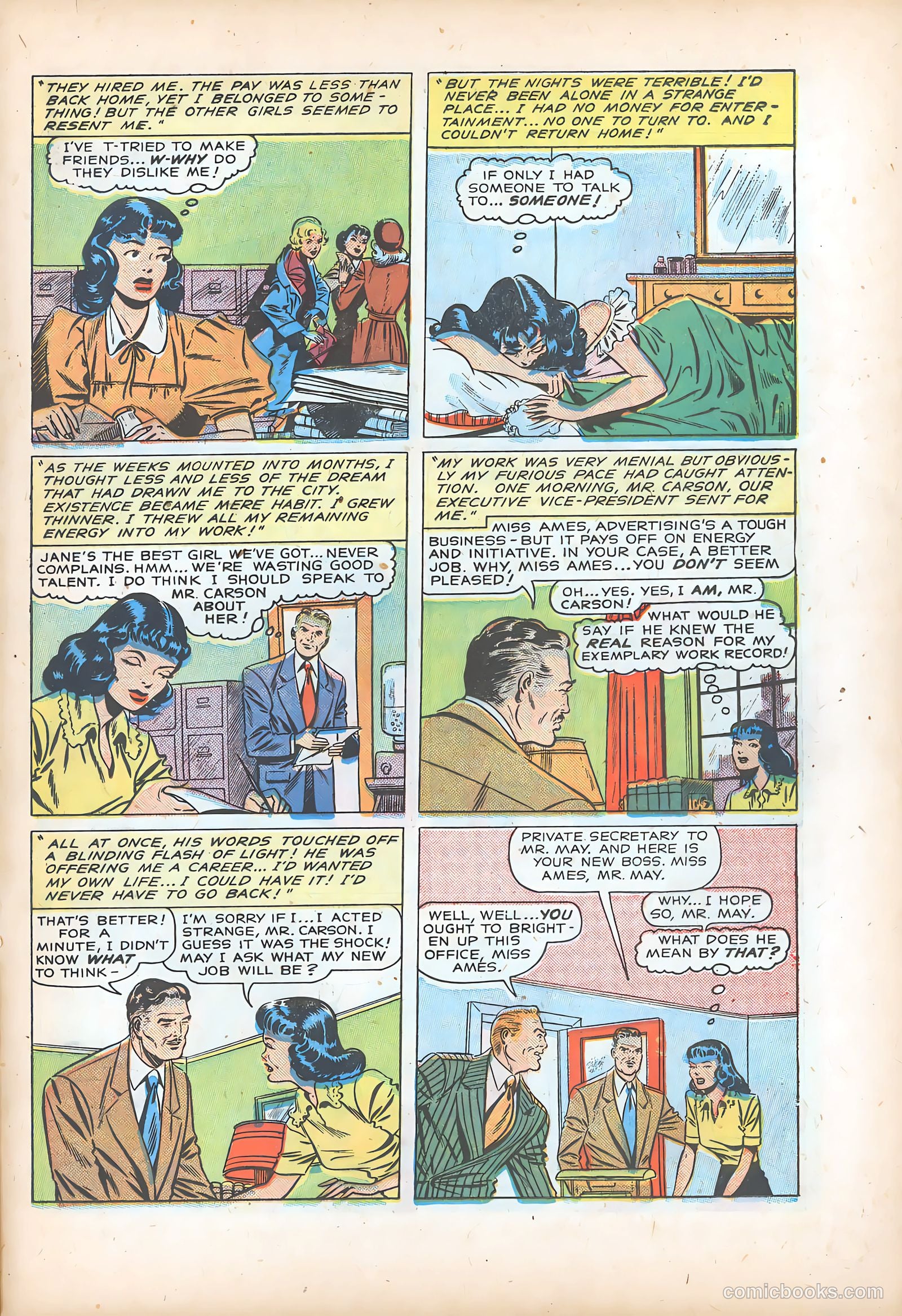 Pictorial Romances #7 — page 22 of 37
