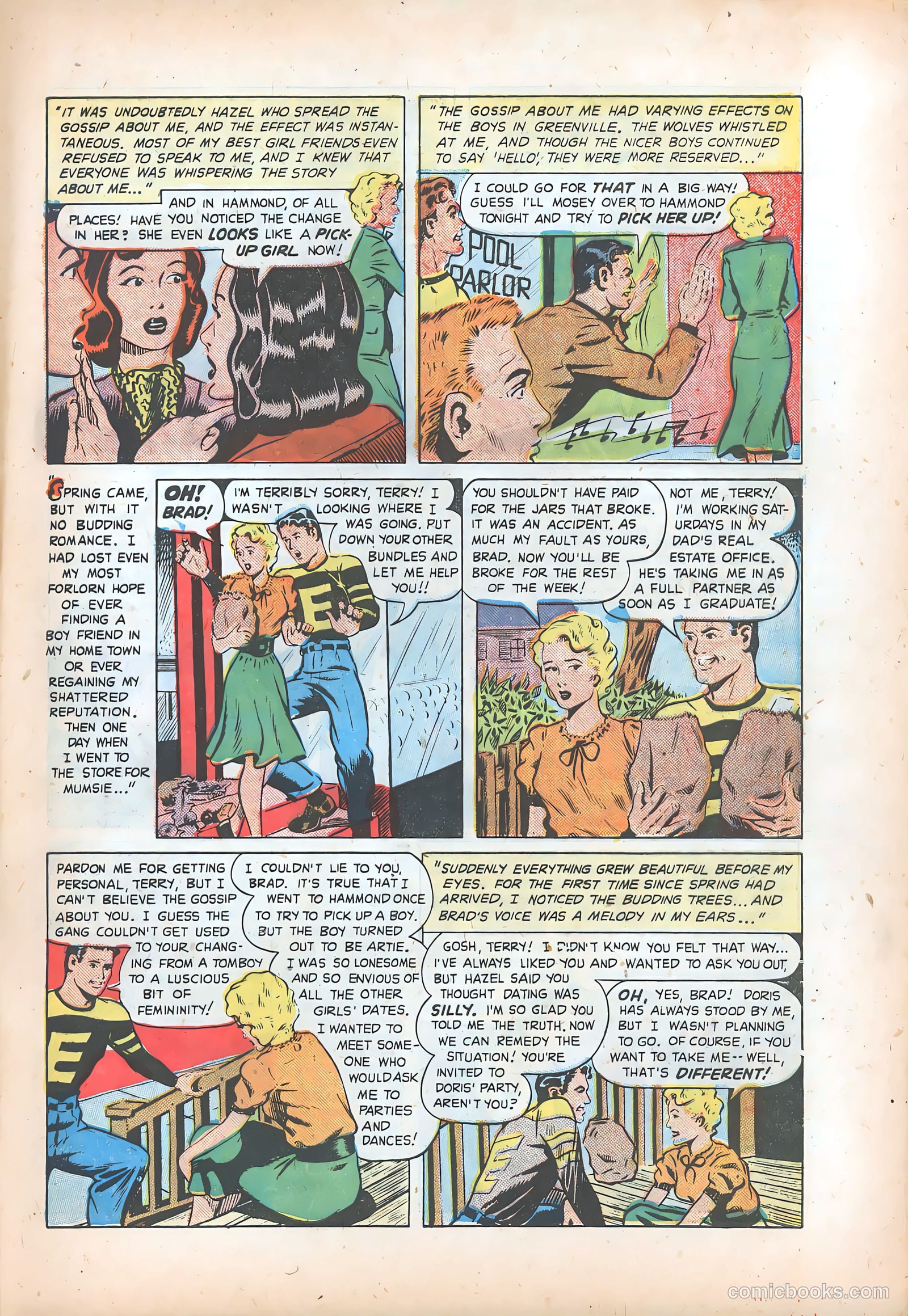 Pictorial Romances #7 — page 34 of 37