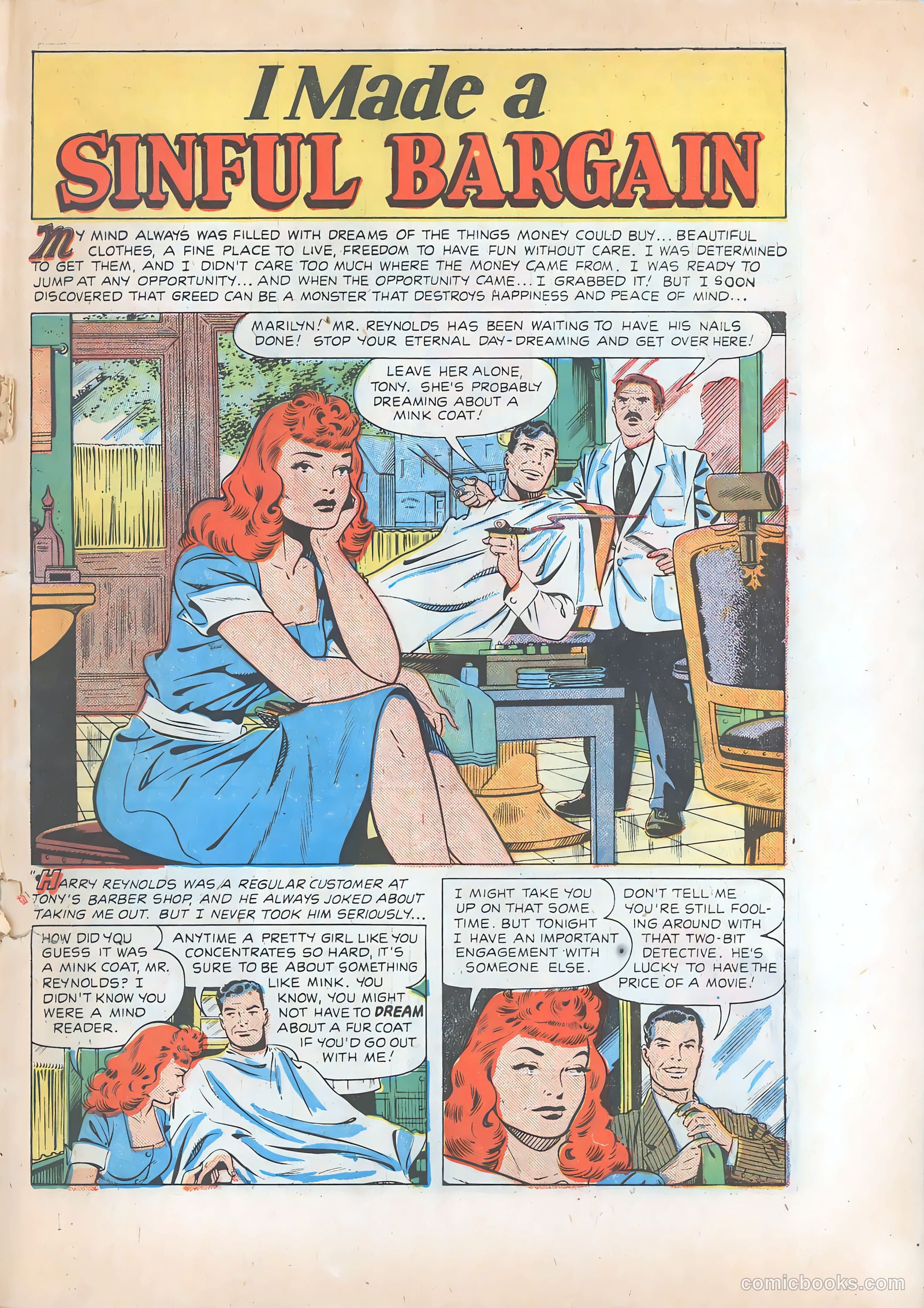 Pictorial Romances #8 — page 19 of 36