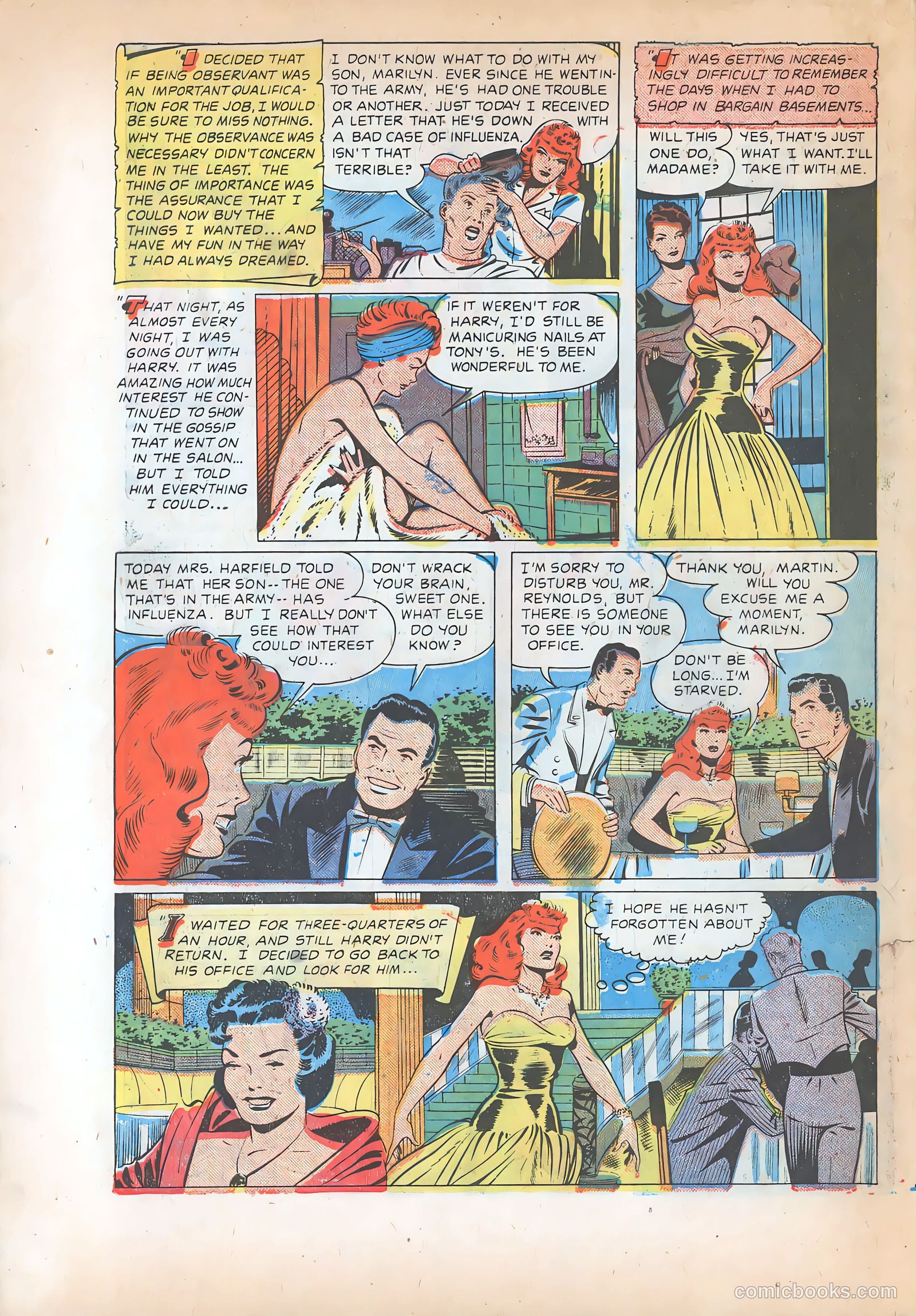 Pictorial Romances #8 — page 22 of 36