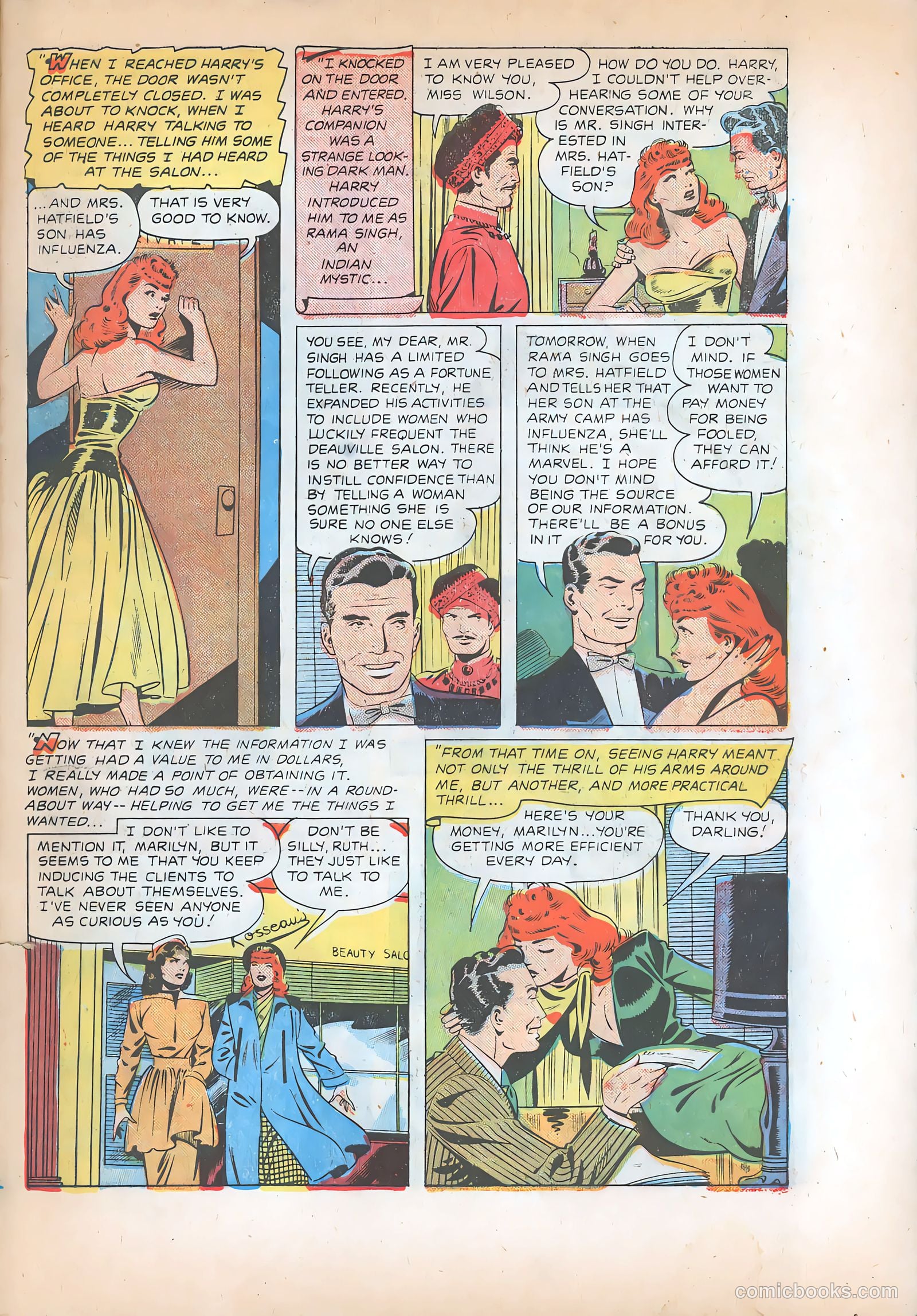 Pictorial Romances #8 — page 23 of 36