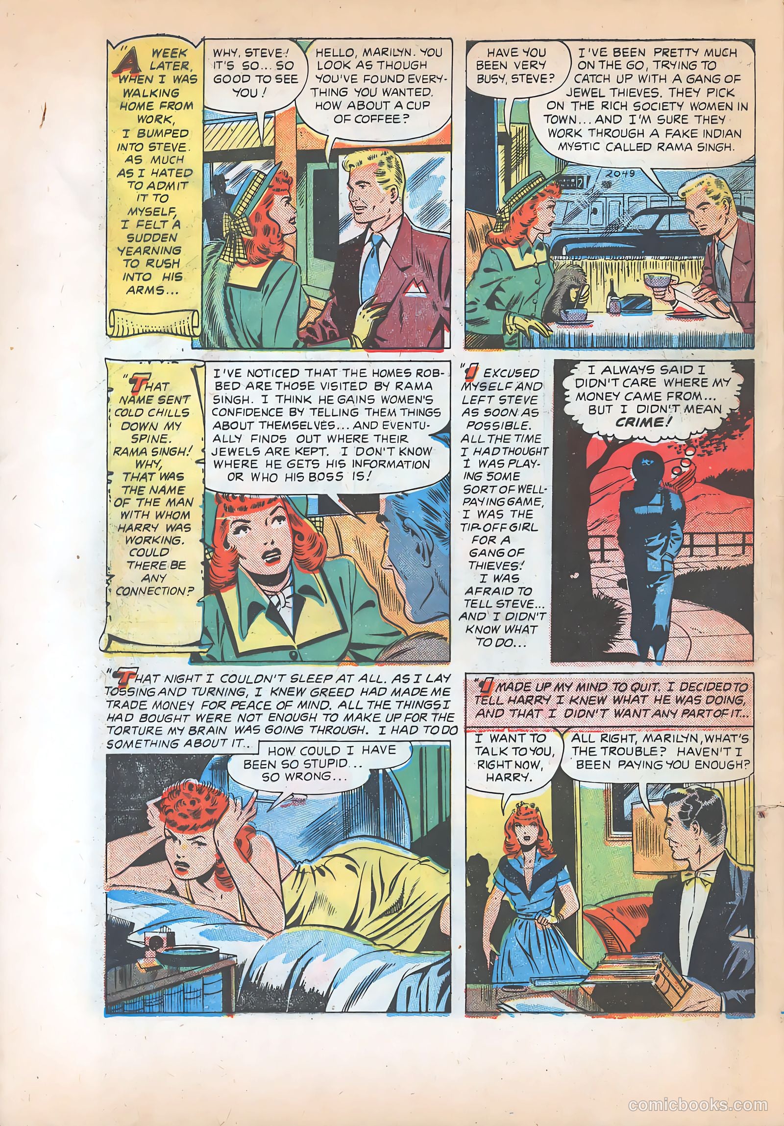 Pictorial Romances #8 — page 24 of 36