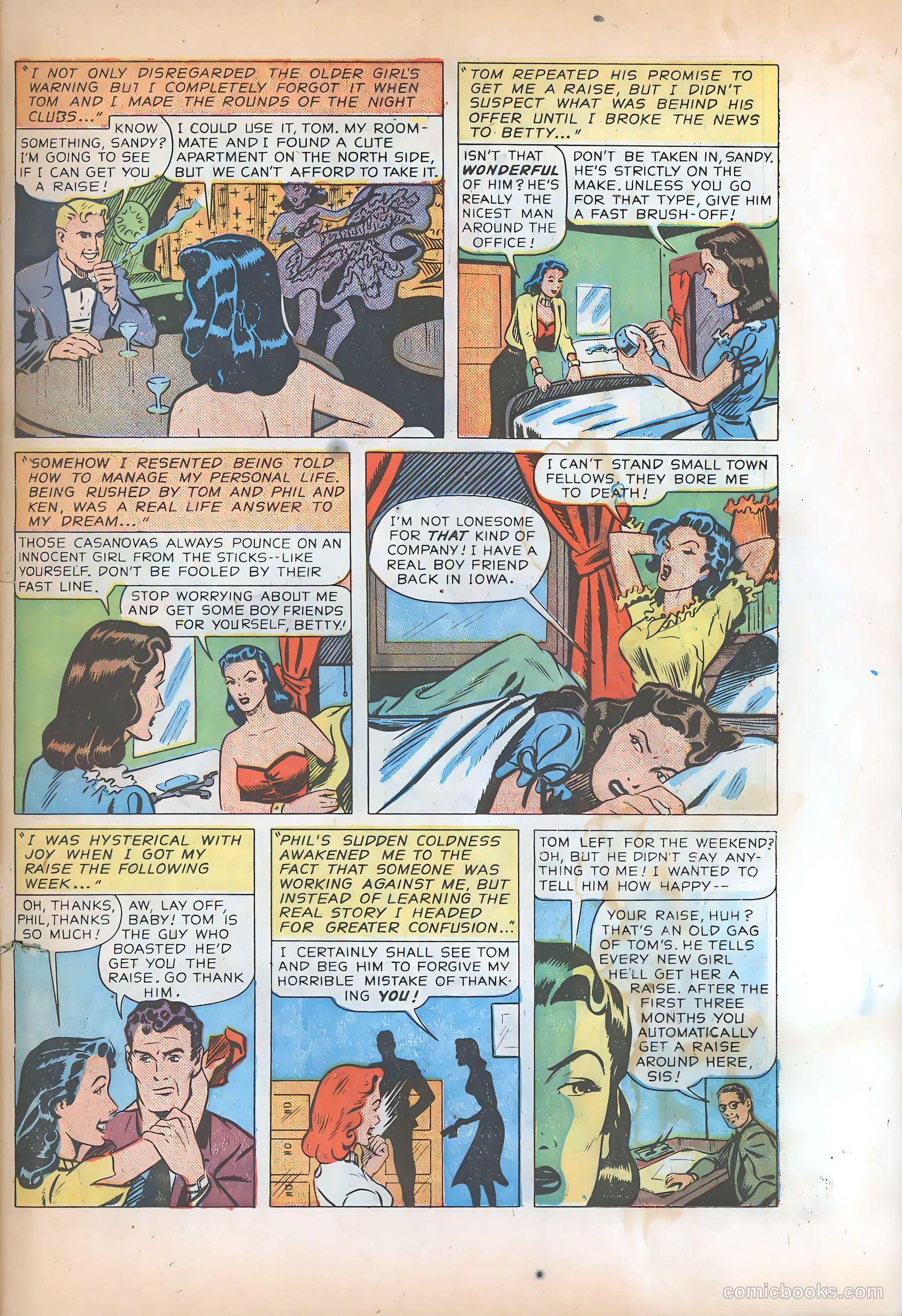 Pictorial Romances #8 — page 31 of 36