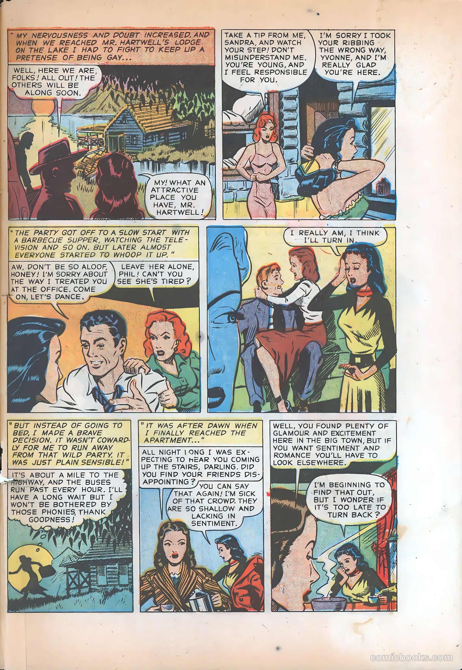 Pictorial Romances #8 — page 33 of 36