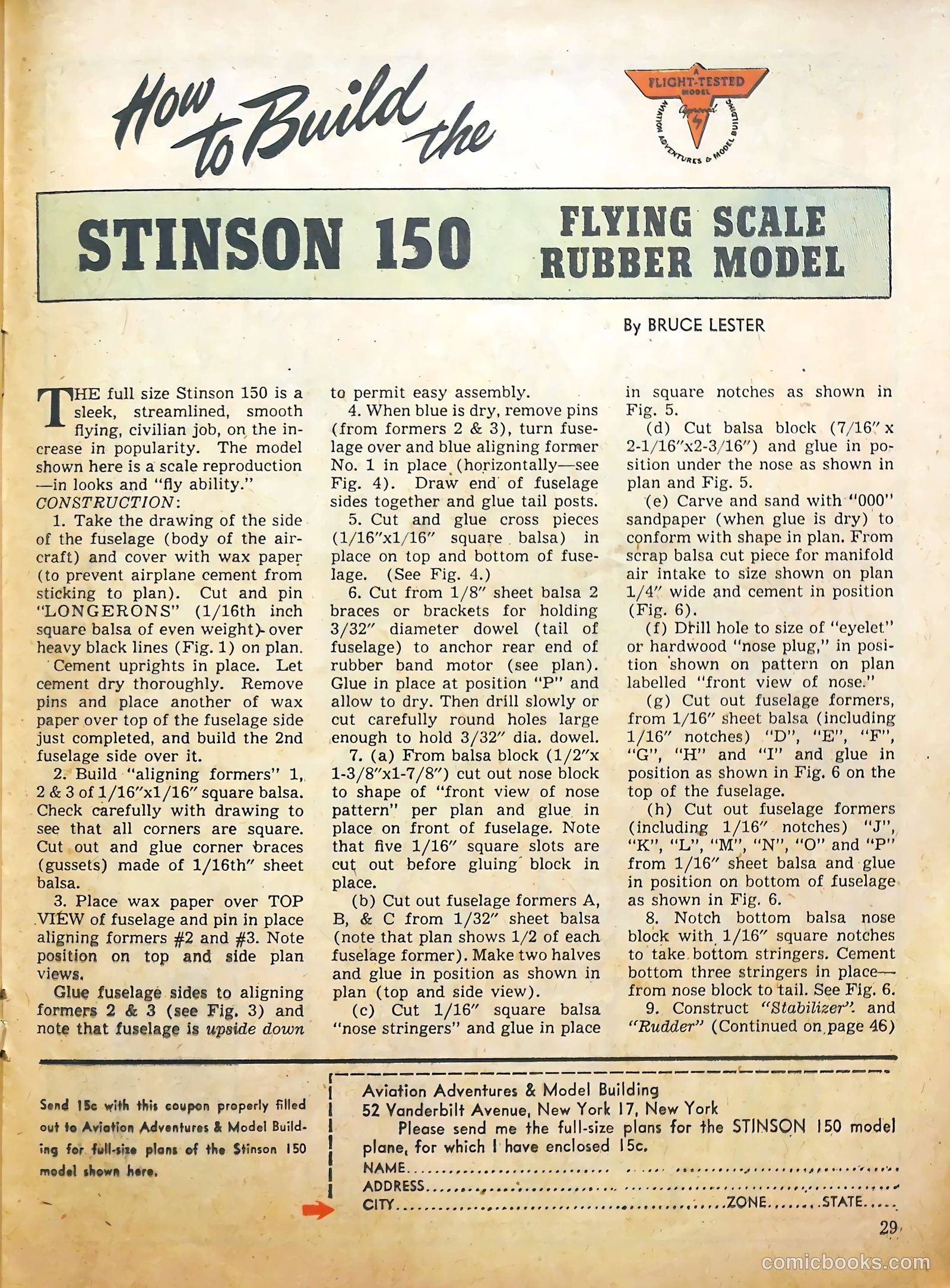 Aviation Adventures and Model Building #16 — page 29 of 51