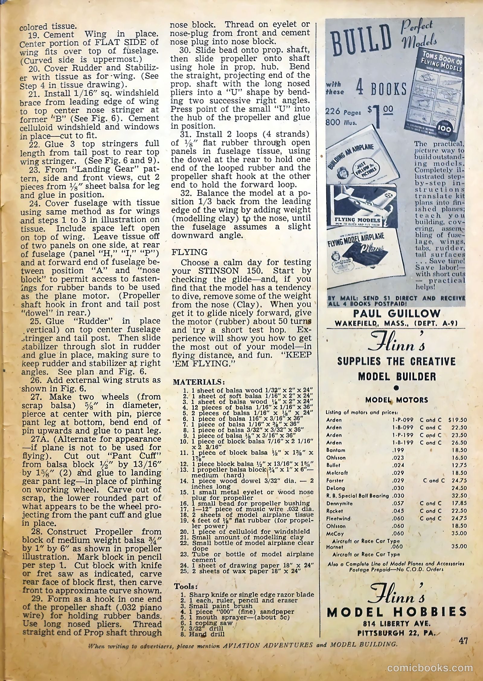 Aviation Adventures and Model Building #16 — page 46 of 51
