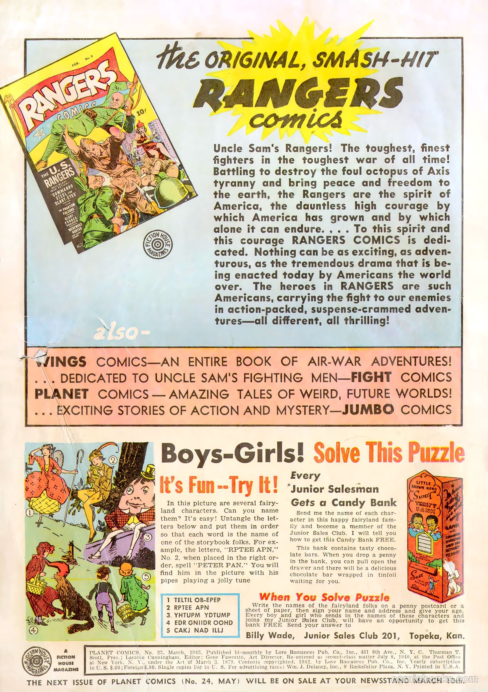 Planet Comics #23 — page 2 of 67