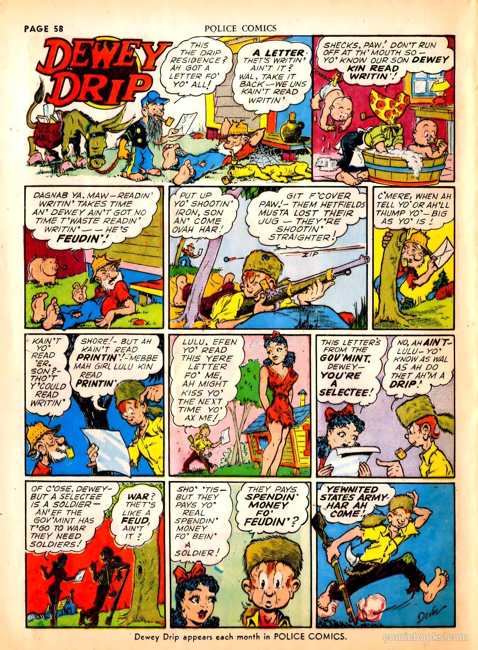 Police Comics #1 — page 60 of 68