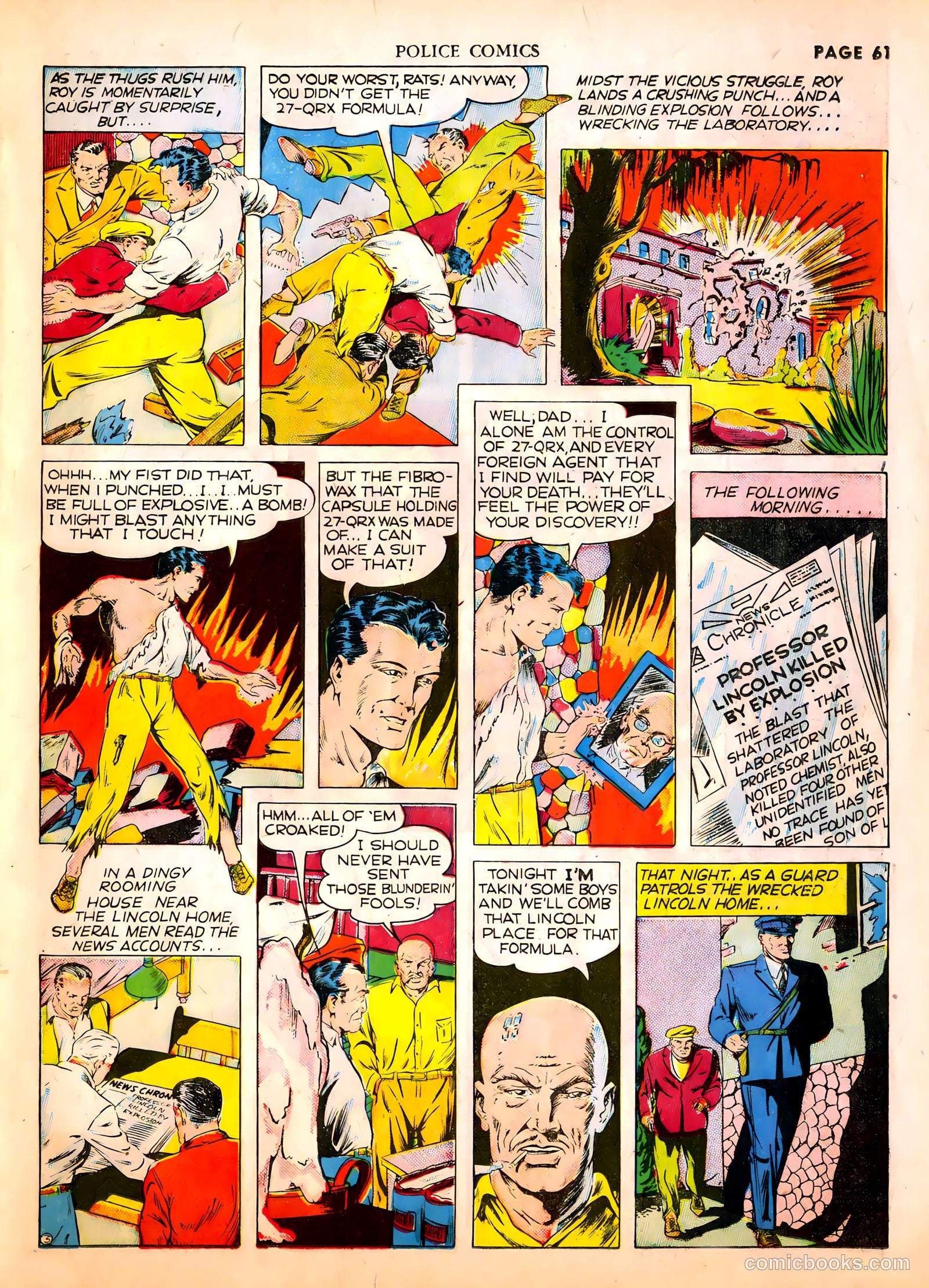 Police Comics #1 — page 63 of 68