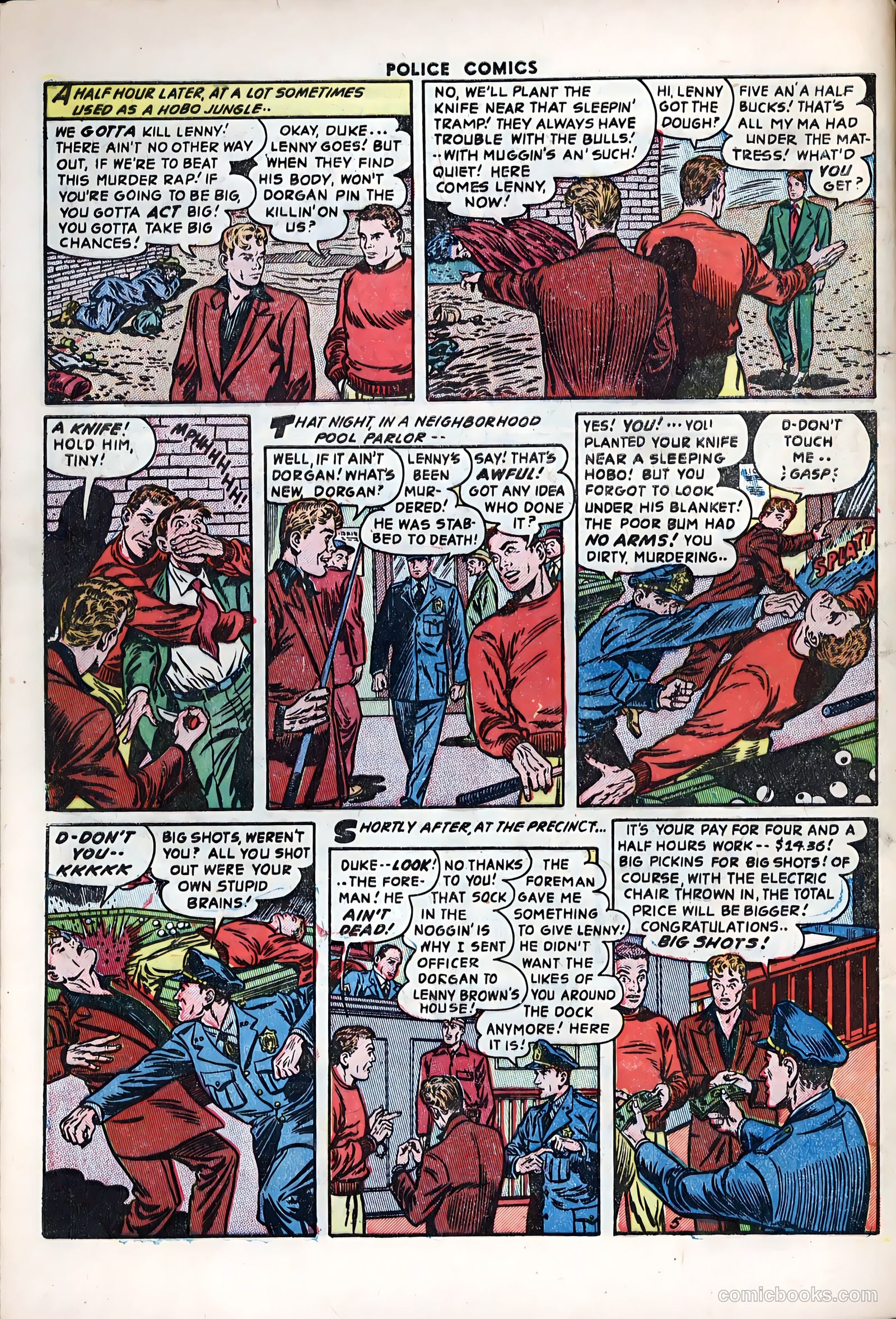 Police Comics #122 — page 32 of 36