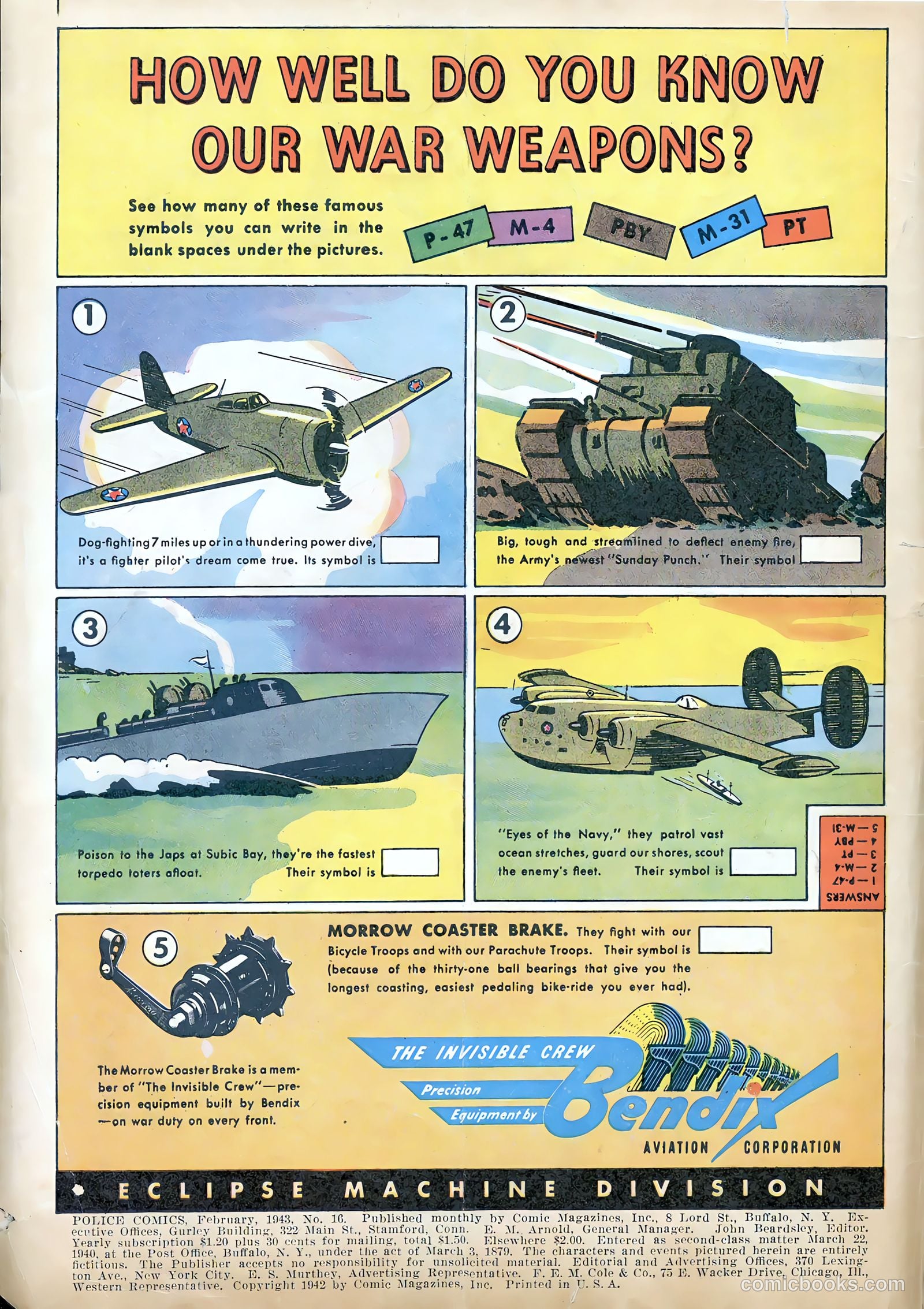 Police Comics #16 — page 2 of 67