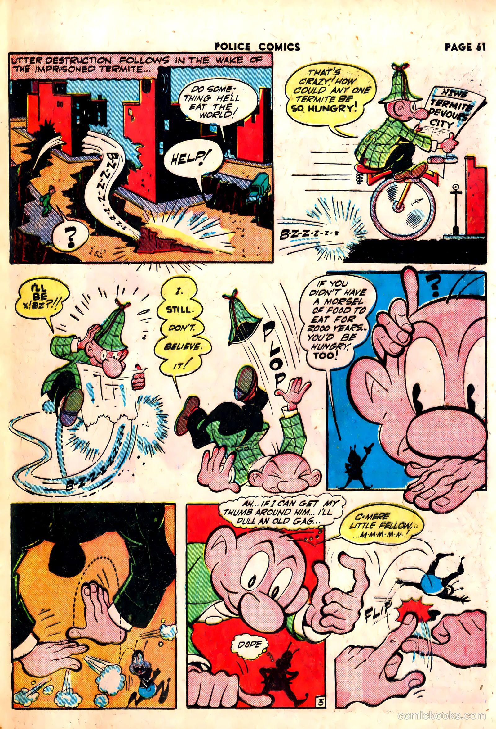 Police Comics #22 — page 63 of 68