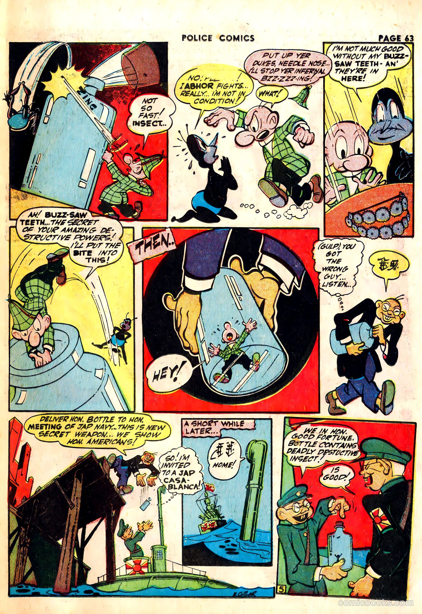 Police Comics #22 — page 65 of 68