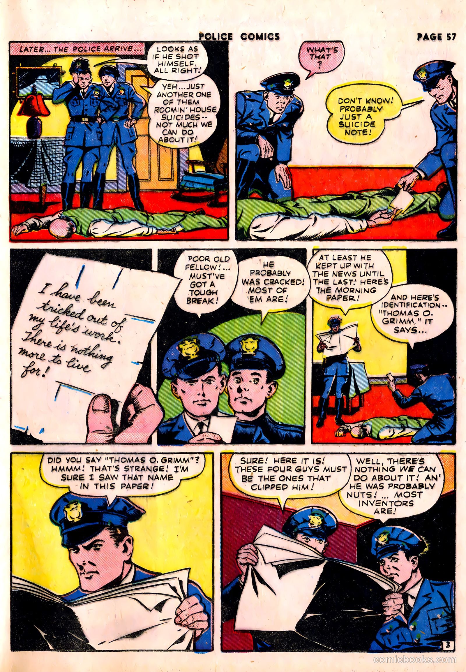 Police Comics #23 — page 59 of 68