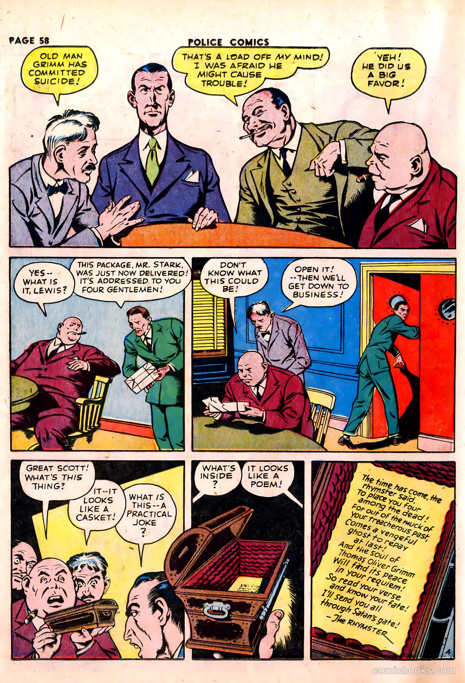 Police Comics #23 — page 60 of 68