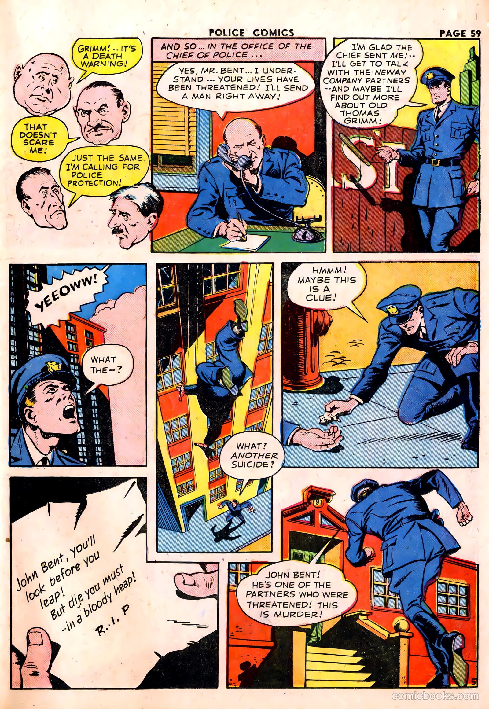 Police Comics #23 — page 61 of 68