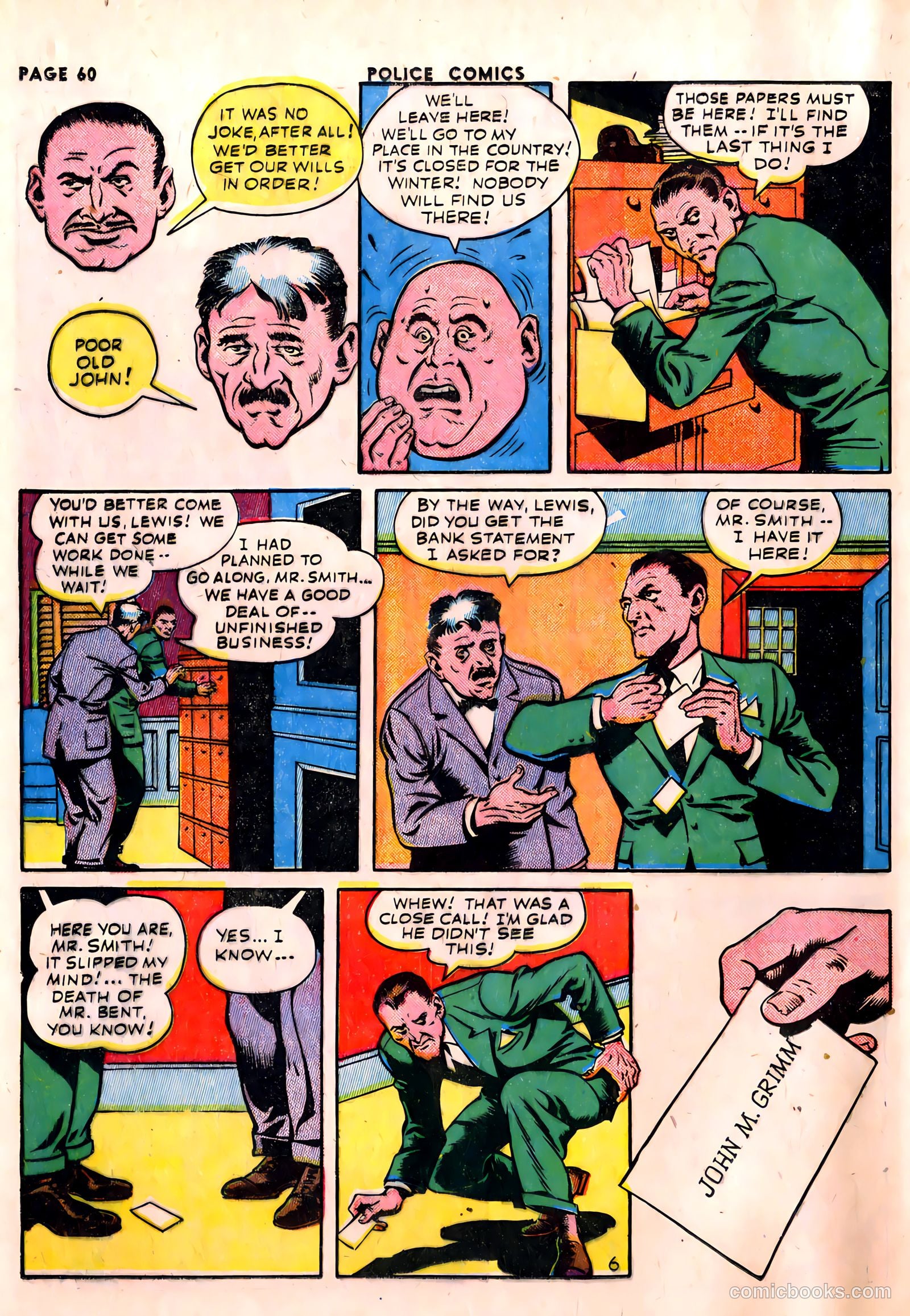 Police Comics #23 — page 62 of 68