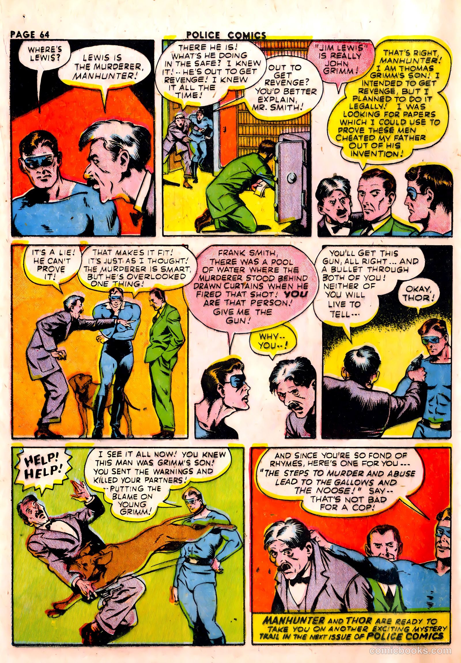 Police Comics #23 — page 66 of 68