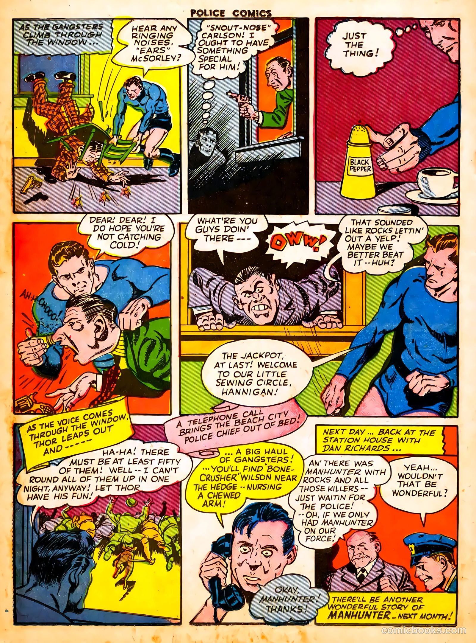 Police Comics #25 — page 58 of 60