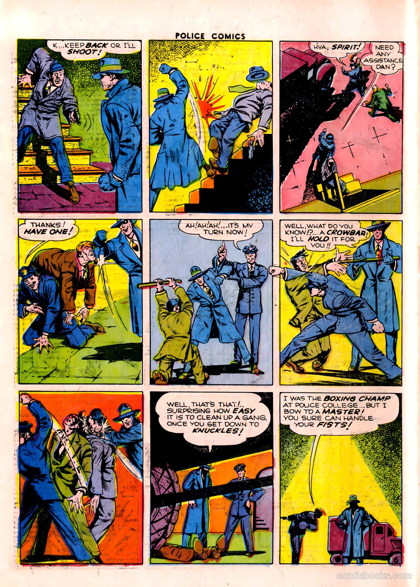 Police Comics #29 — page 56 of 60