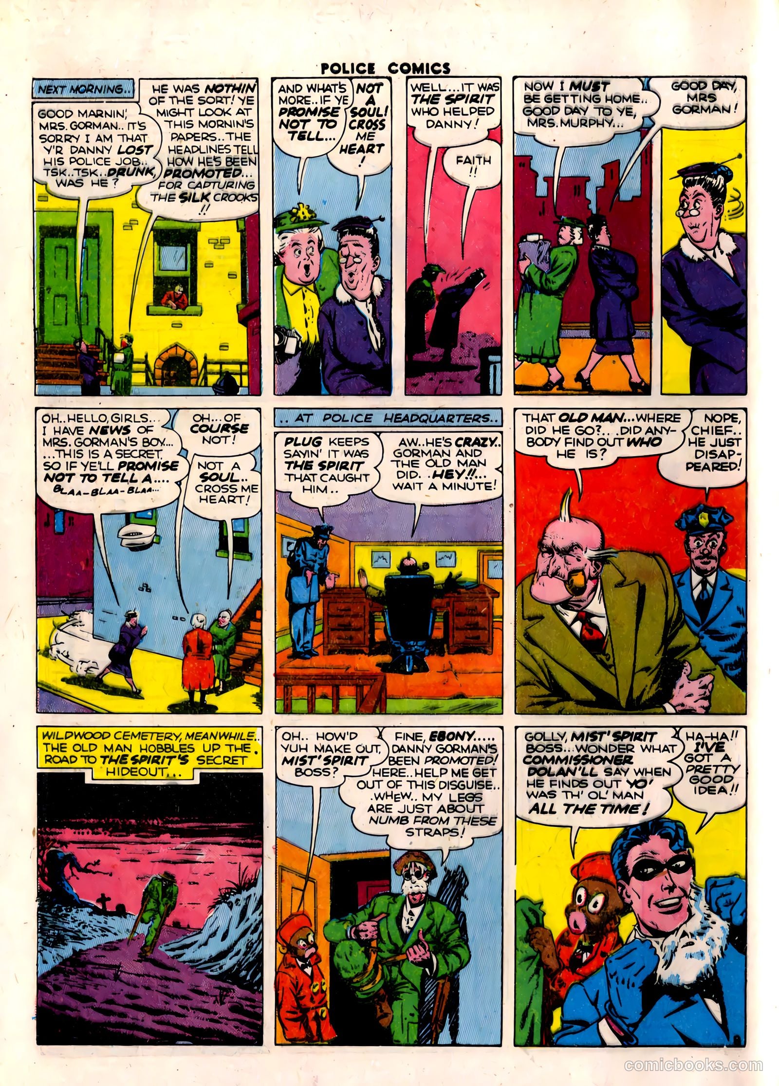 Police Comics #29 — page 58 of 60
