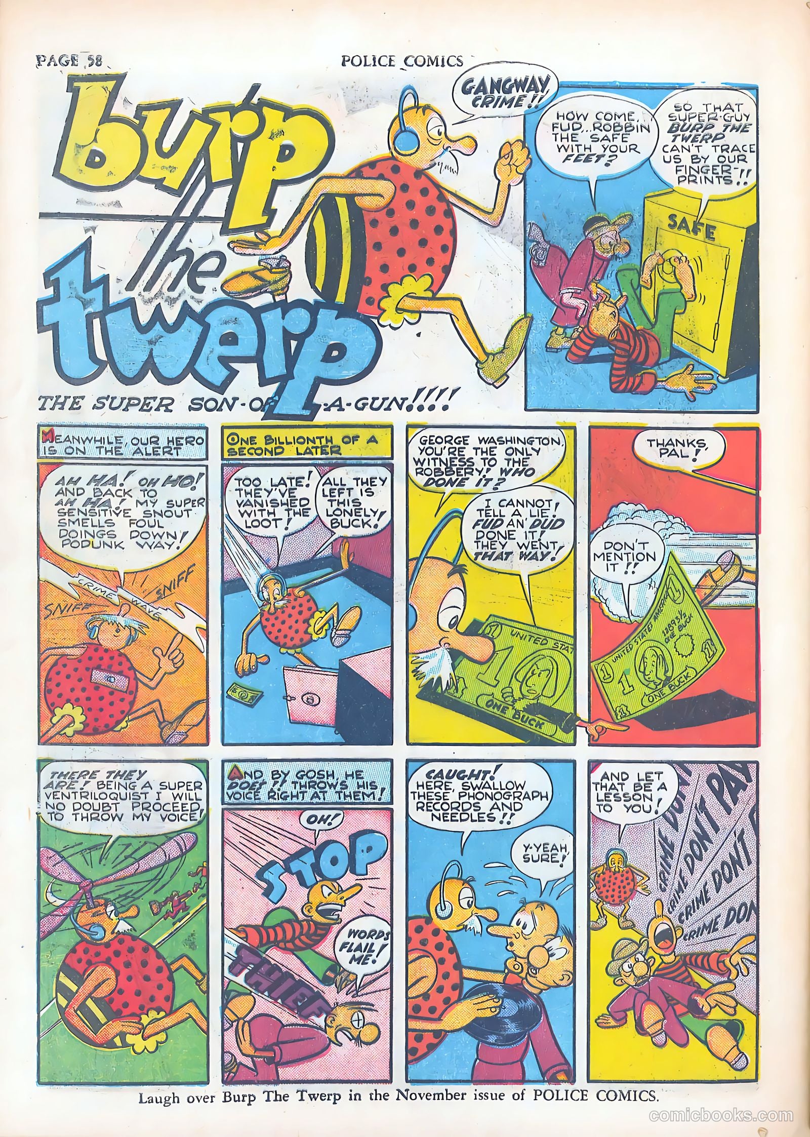 Police Comics #3 — page 60 of 68