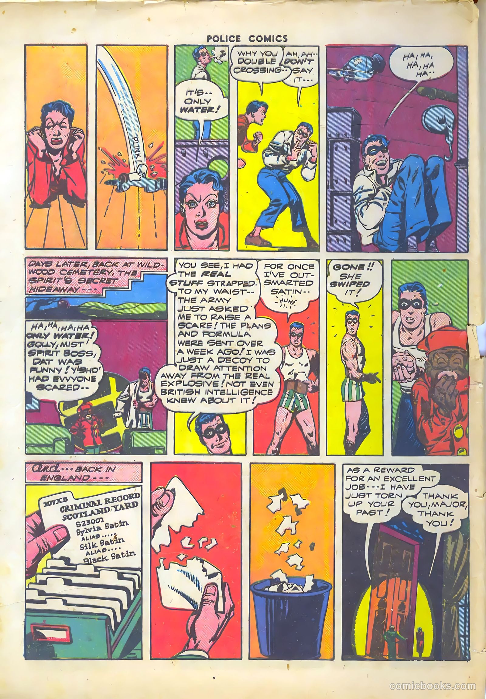 Police Comics #33 — page 58 of 60