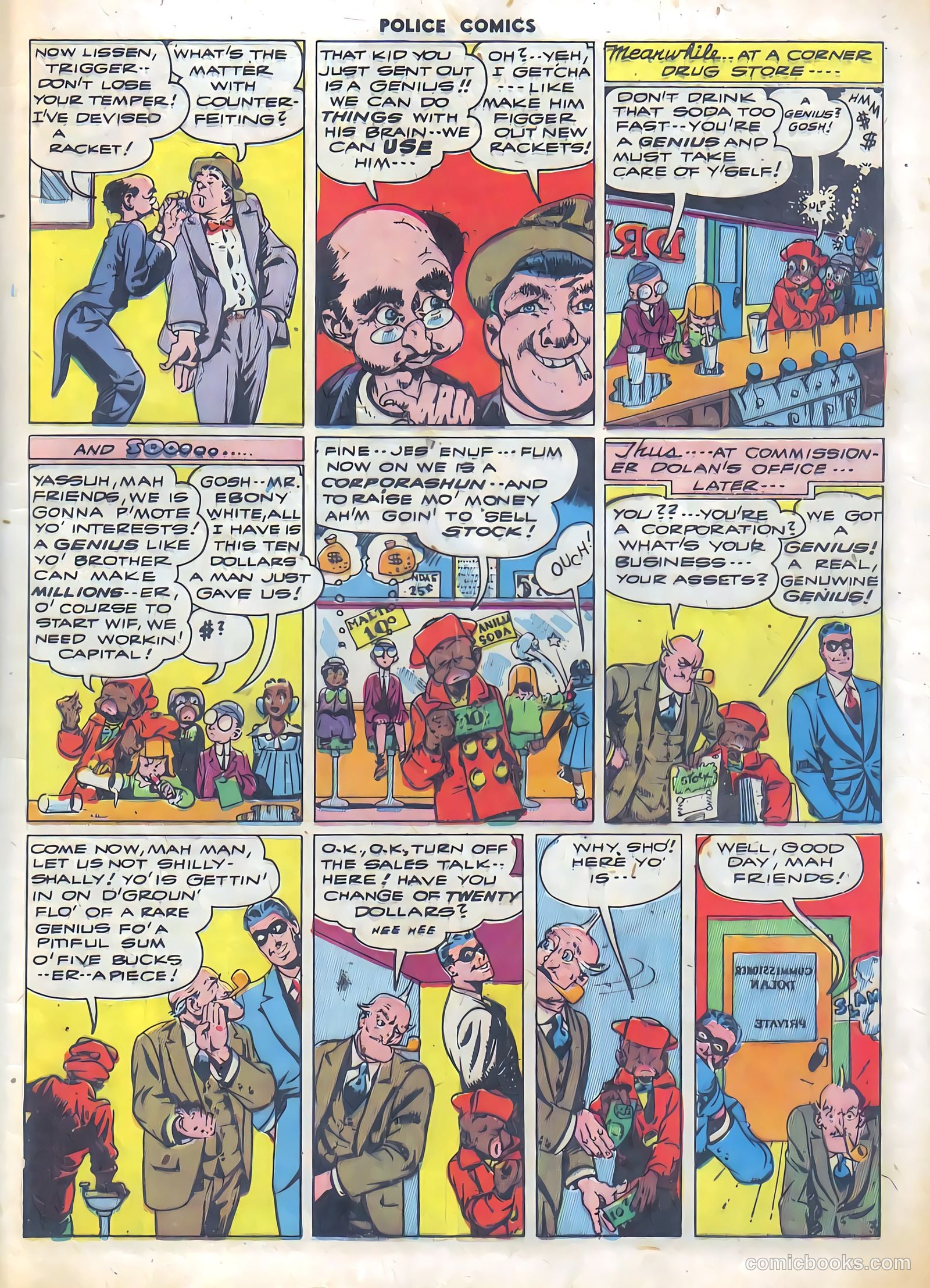 Police Comics #35 — page 54 of 61