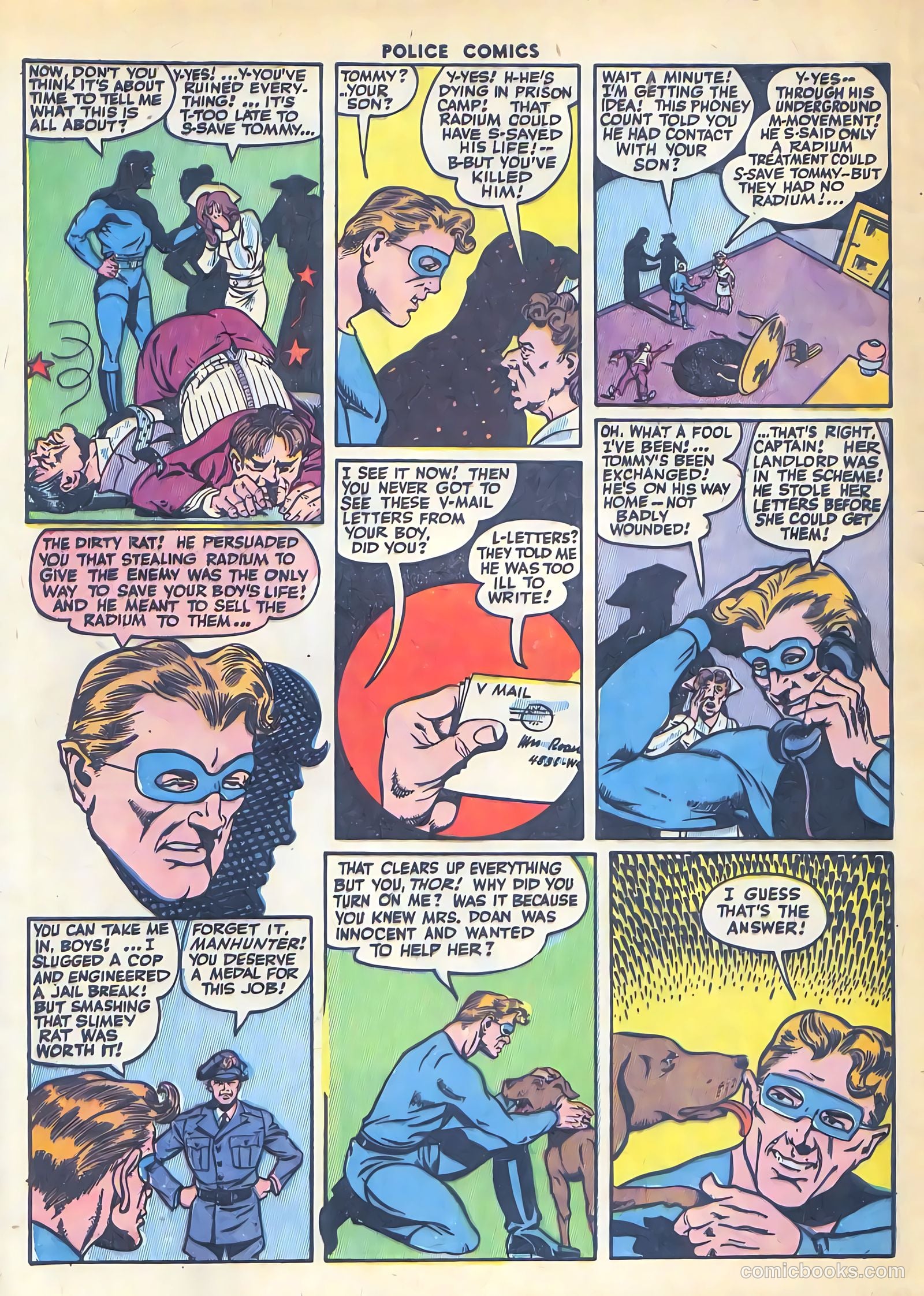 Police Comics #36 — page 58 of 60