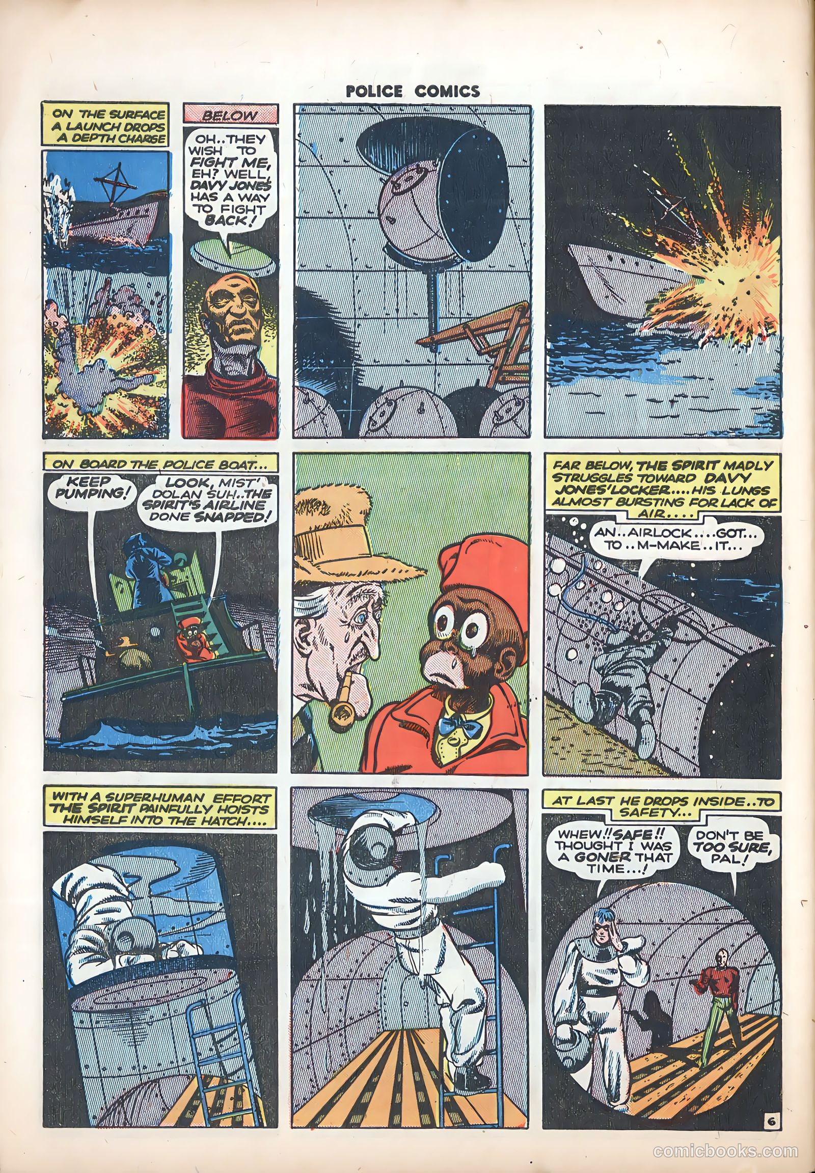 Police Comics #38 — page 56 of 60