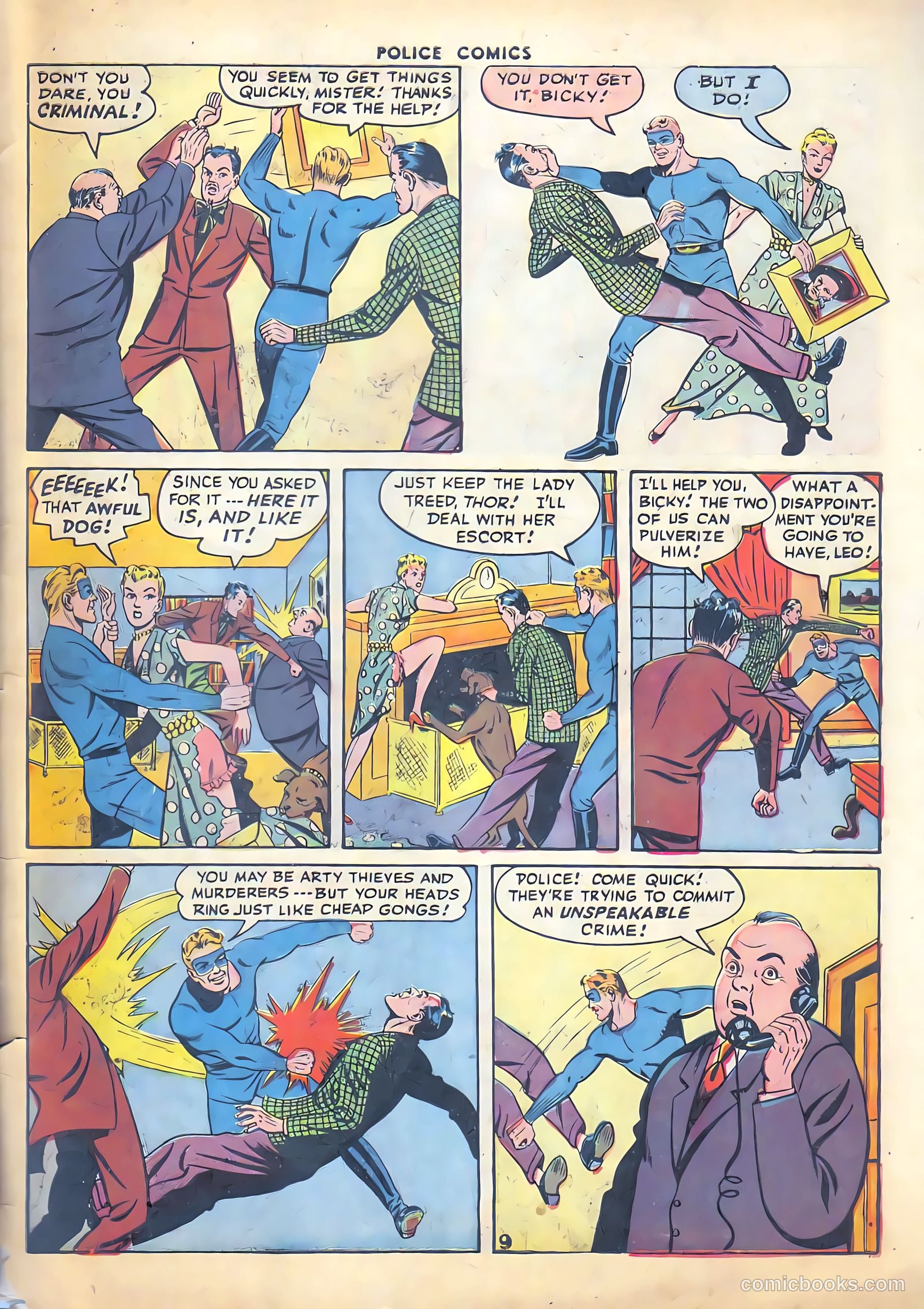Police Comics #50 — page 57 of 60
