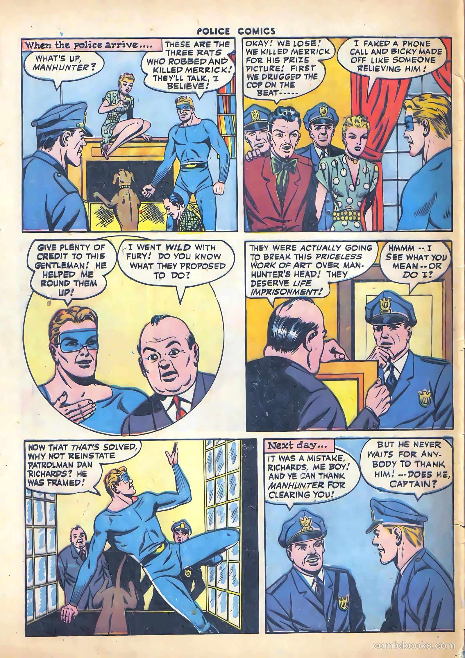 Police Comics #50 — page 58 of 60