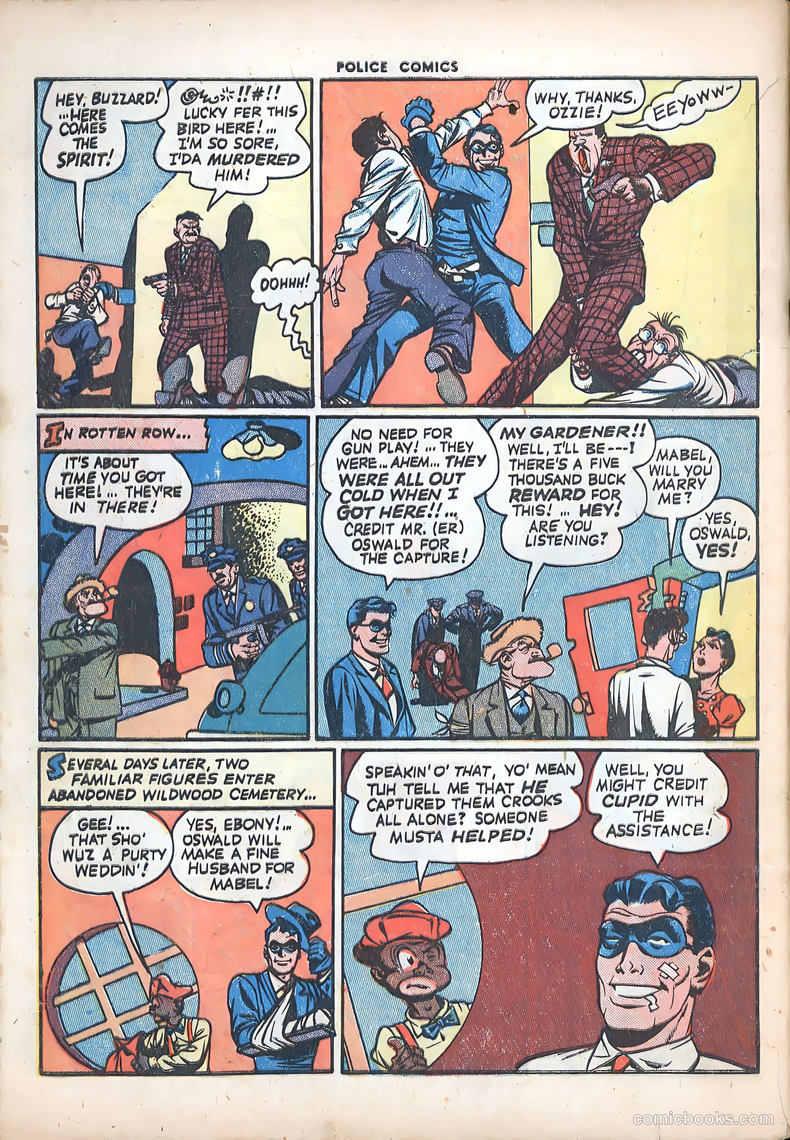Police Comics #55 — page 58 of 60