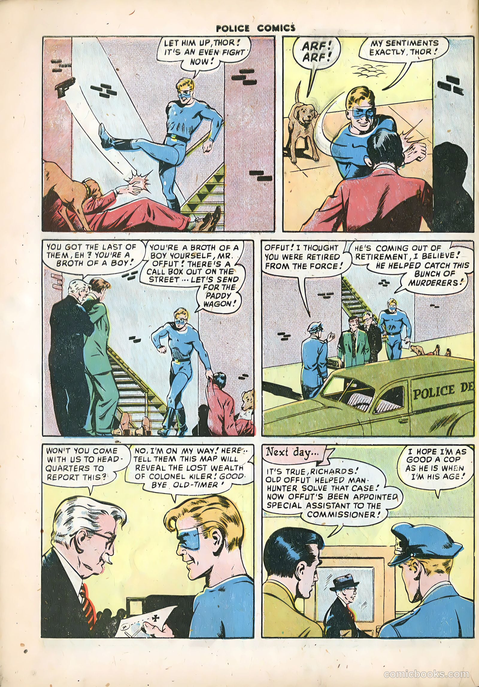 Police Comics #91 — page 34 of 36
