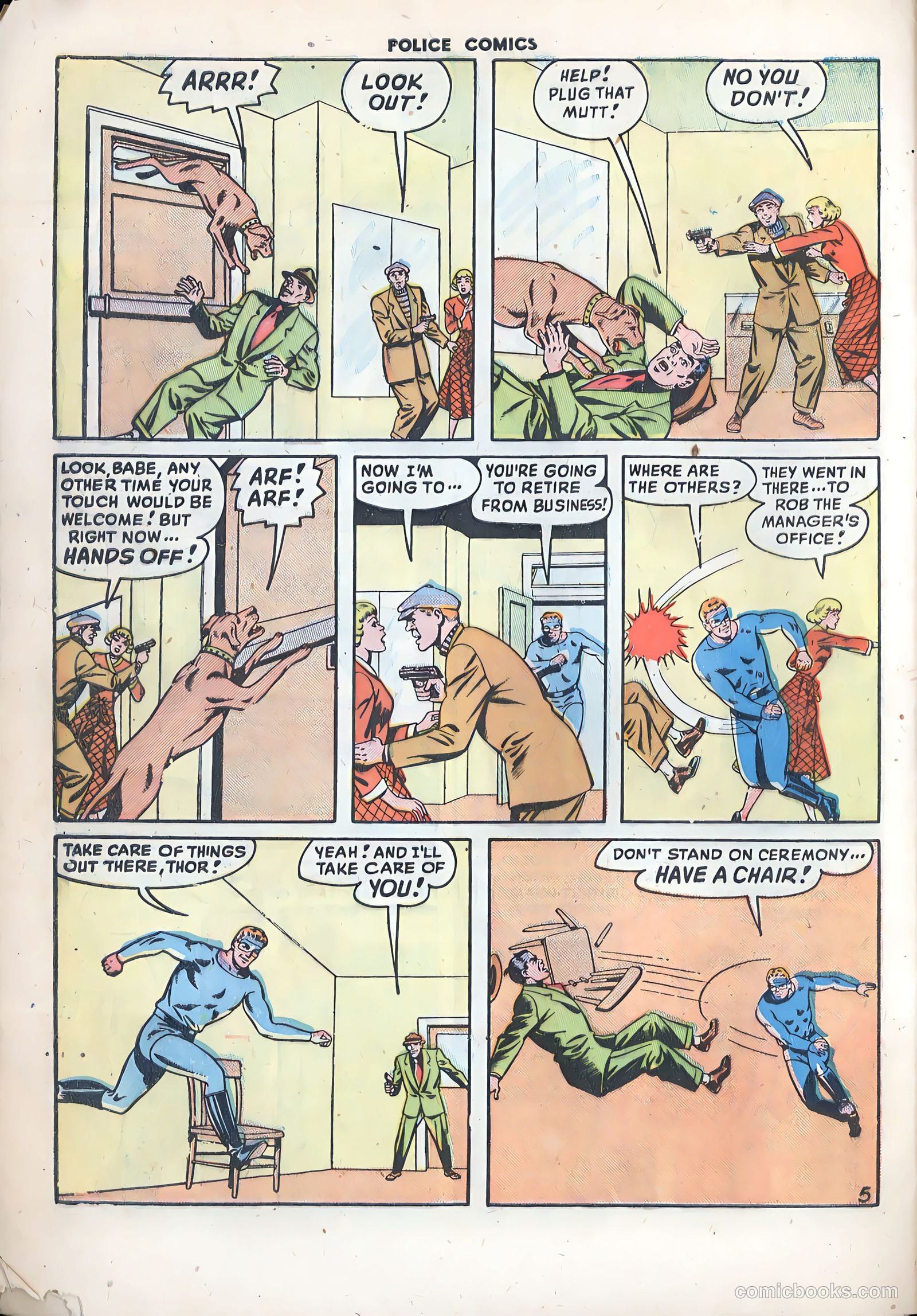 Police Comics #95 — page 32 of 36